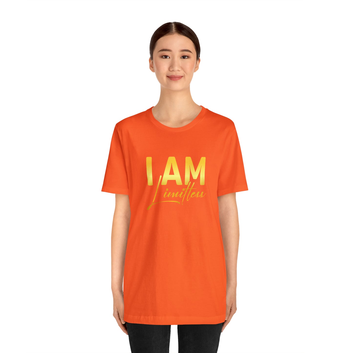 I Am Limitless -  Gold Logo- Unisex Jersey Short Sleeve Tee