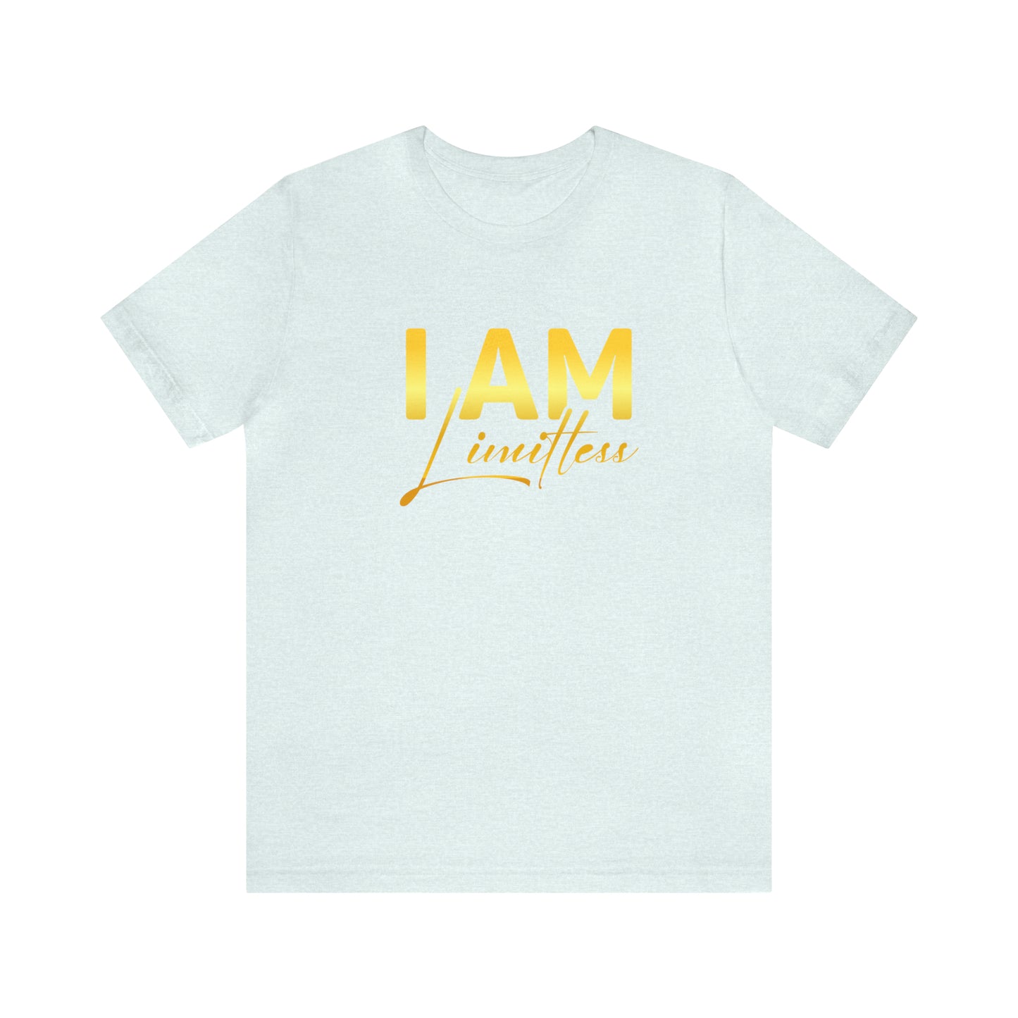 I Am Limitless -  Gold Logo- Unisex Jersey Short Sleeve Tee