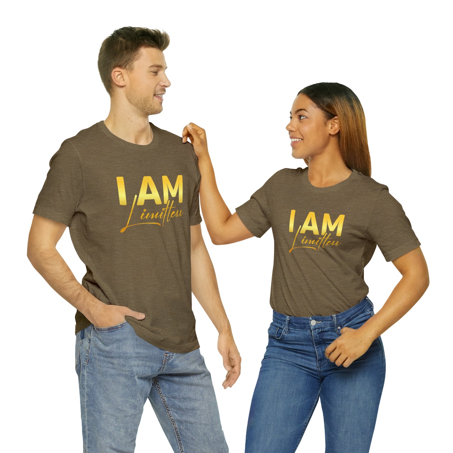 I Am Limitless -  Gold Logo- Unisex Jersey Short Sleeve Tee