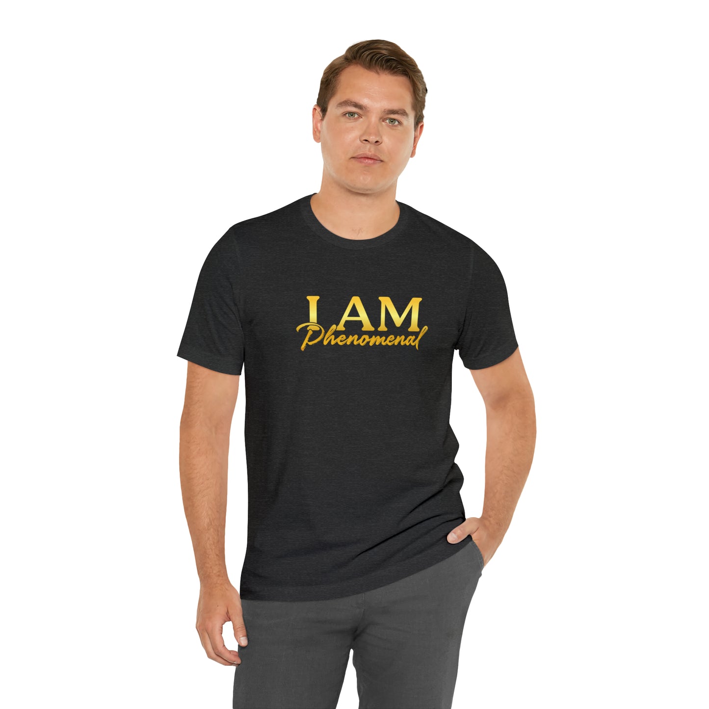 I Am Phenomenal -  Gold Logo- Unisex Jersey Short Sleeve Tee