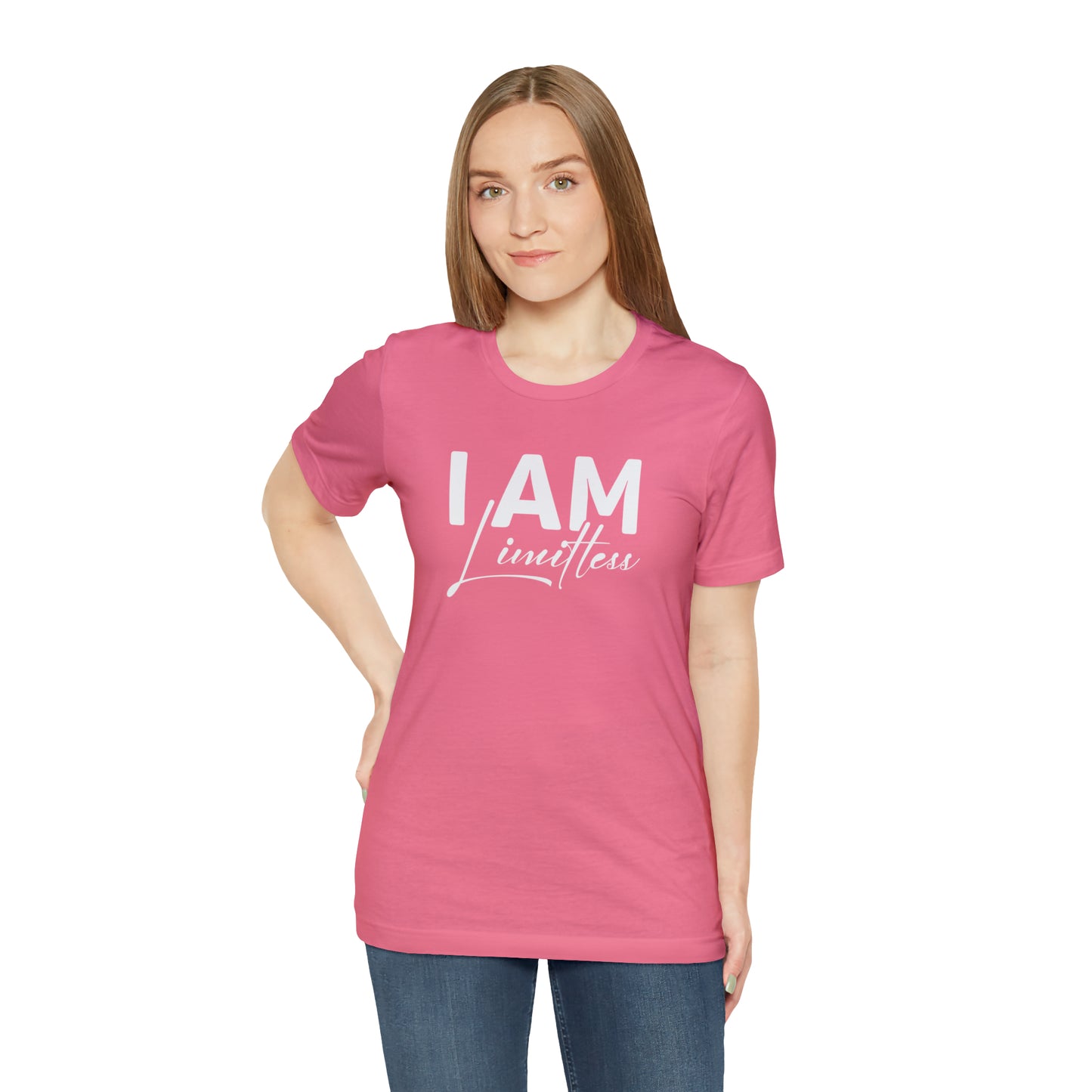 I Am Limitless - White Logo - Unisex Jersey Short Sleeve Tee