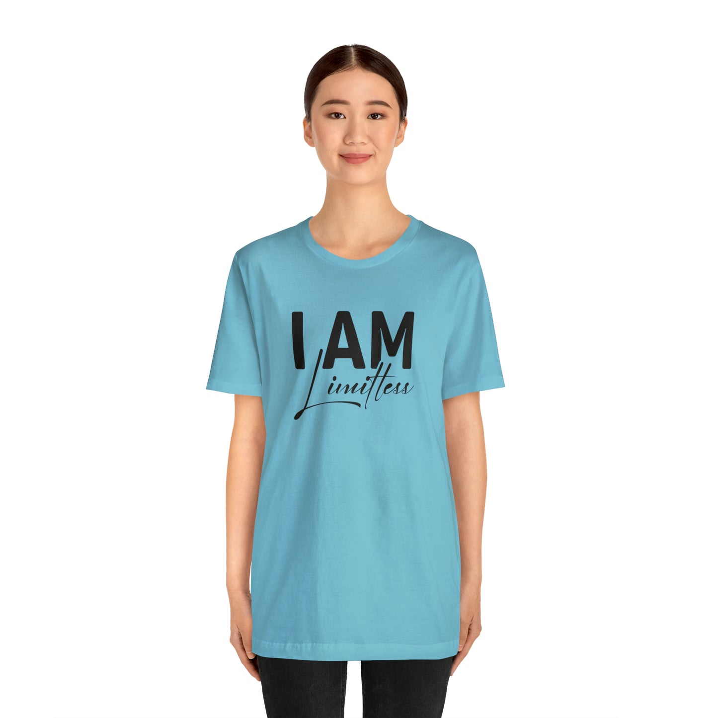 I Am Limitless - Black Logo- Unisex Jersey Short Sleeve Tee