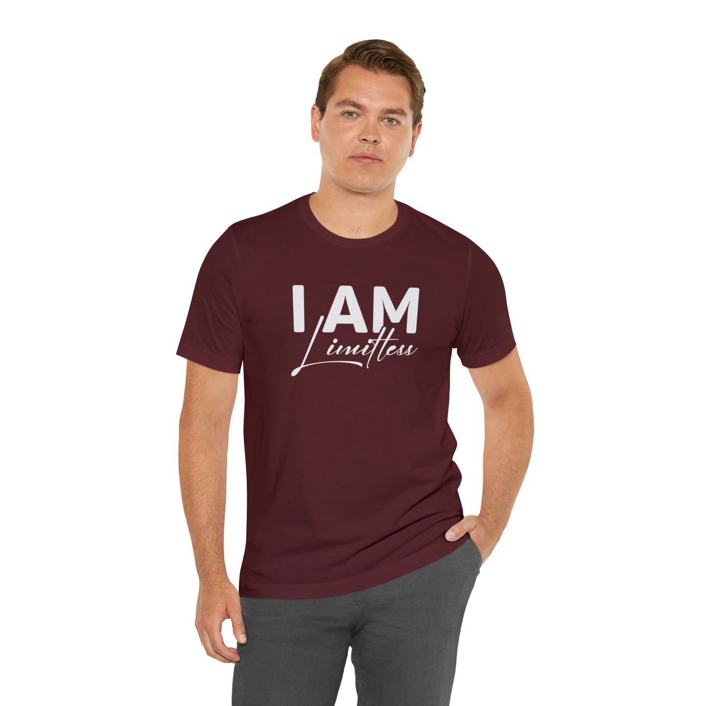 I Am Limitless - White Logo - Unisex Jersey Short Sleeve Tee