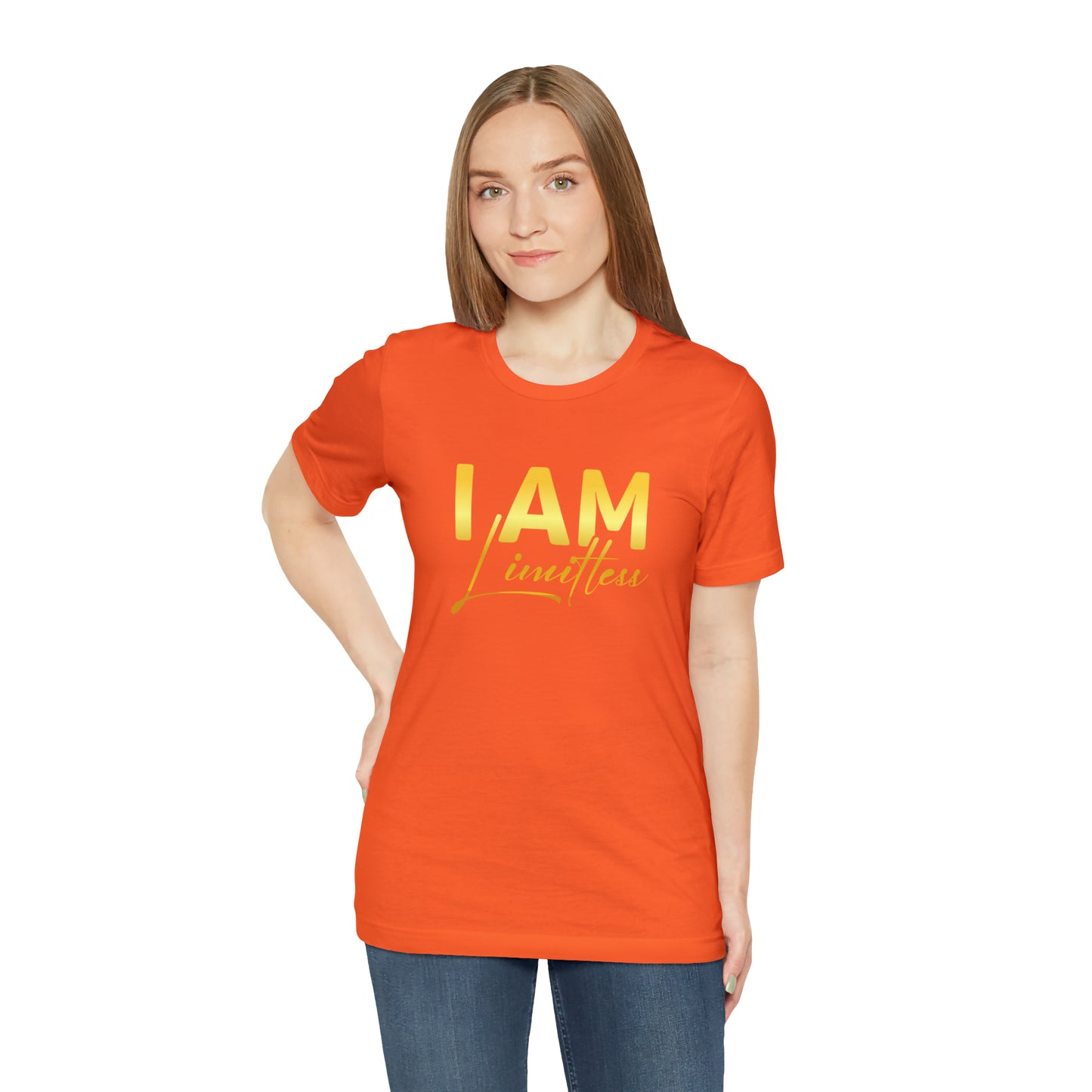 I Am Limitless -  Gold Logo- Unisex Jersey Short Sleeve Tee