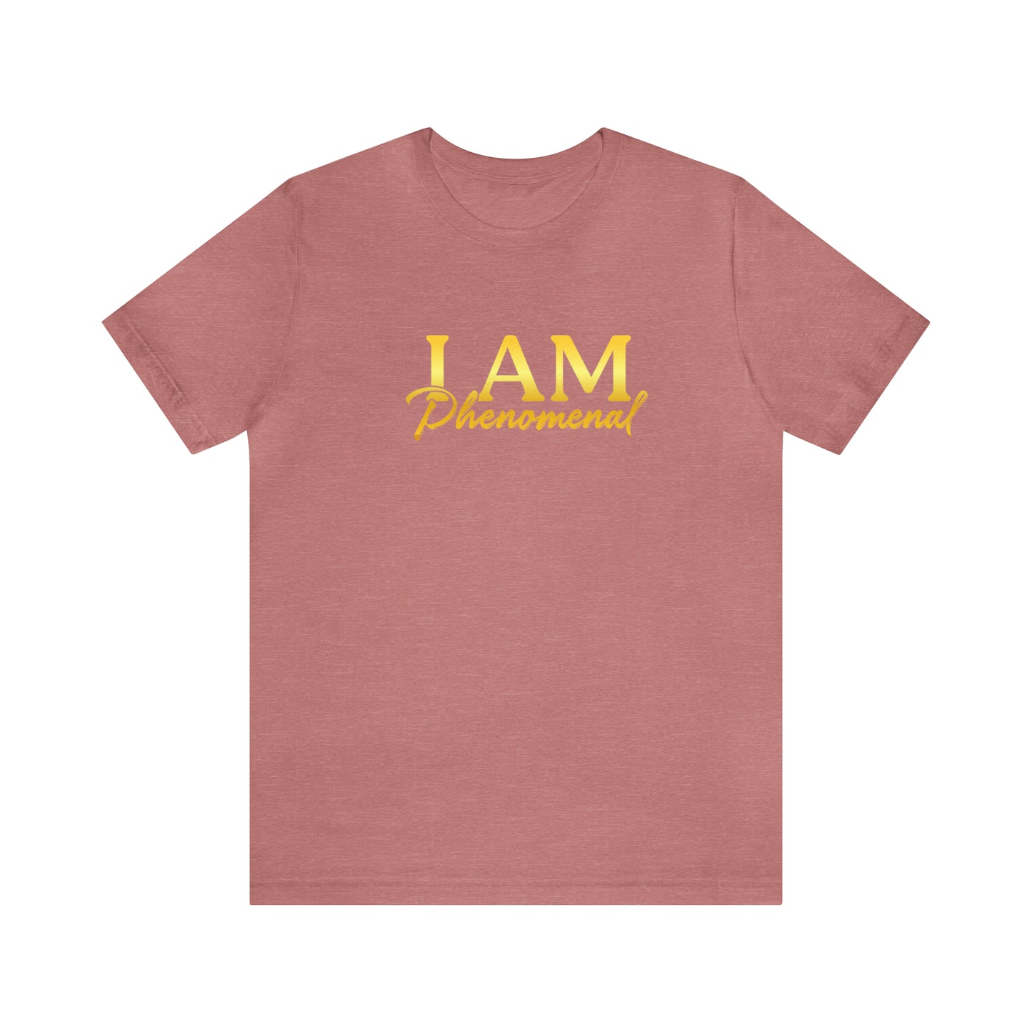 I Am Phenomenal -  Gold Logo- Unisex Jersey Short Sleeve Tee