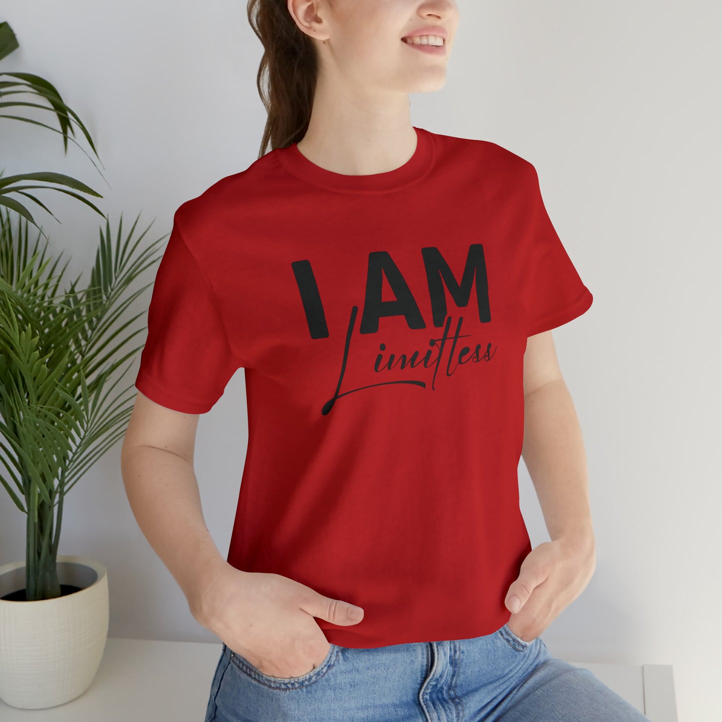 I Am Limitless - Black Logo- Unisex Jersey Short Sleeve Tee