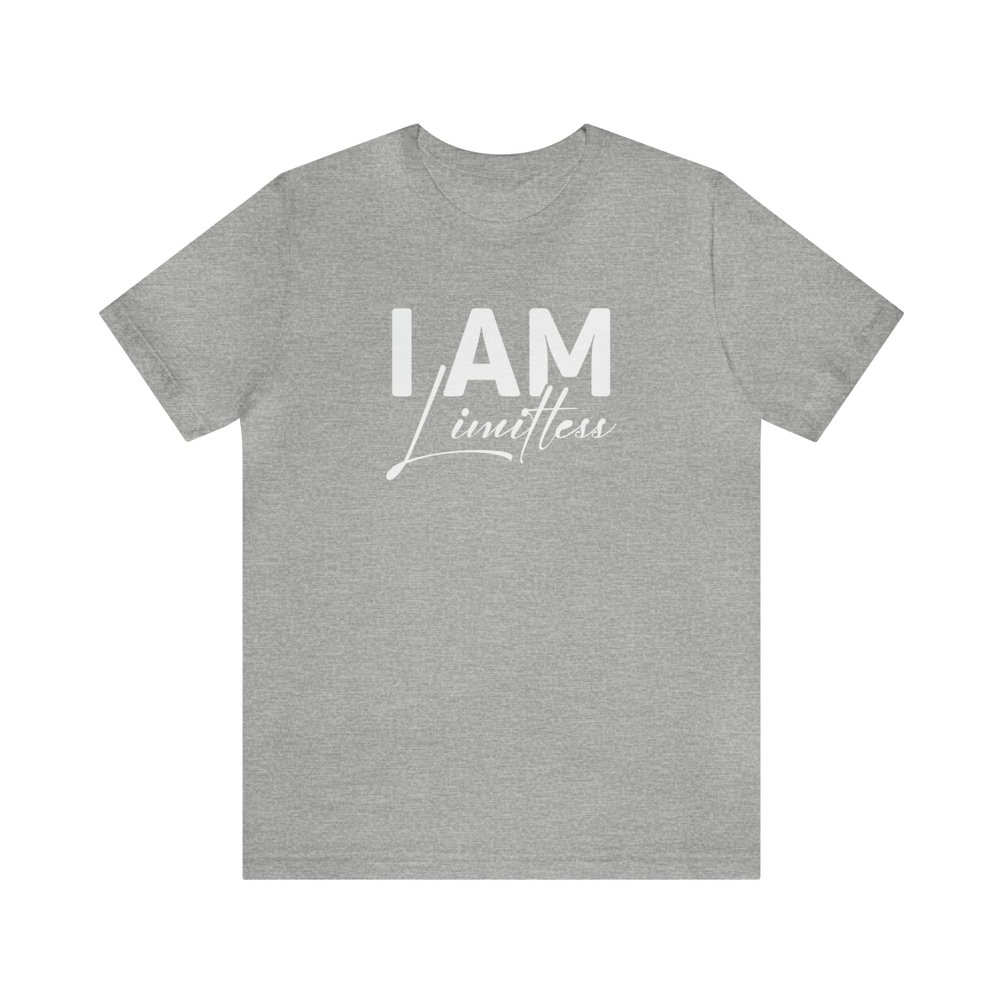 I Am Limitless - White Logo - Unisex Jersey Short Sleeve Tee