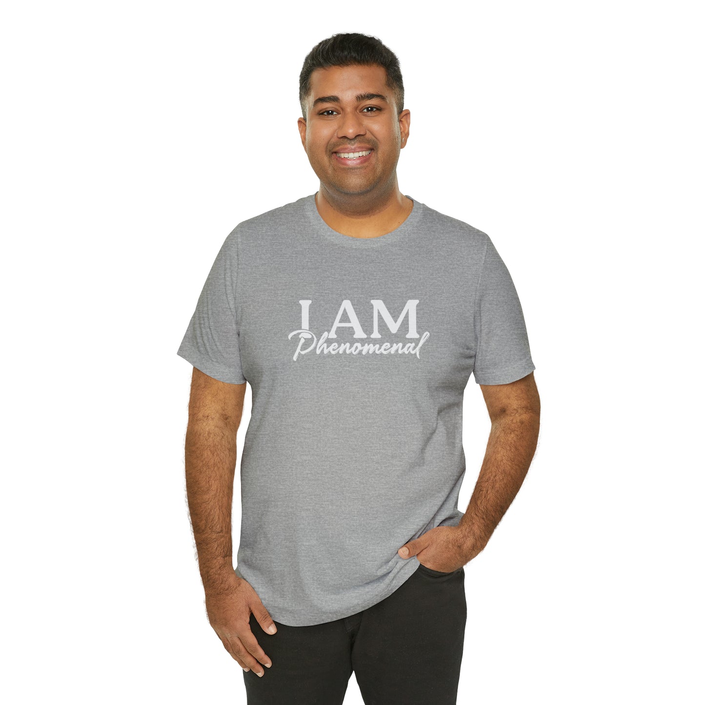 I Am Phenomenal - White Logo - Unisex Jersey Short Sleeve Tee