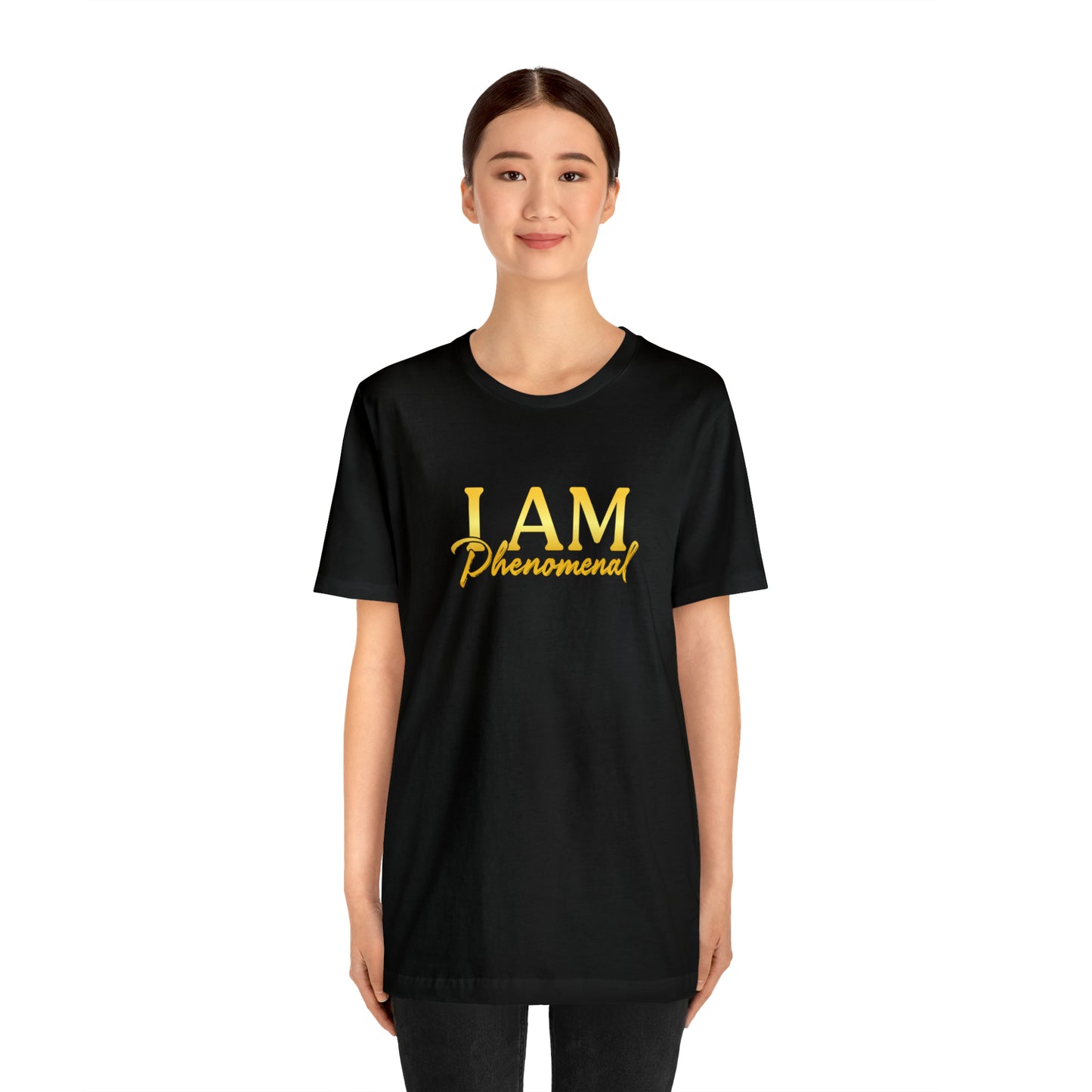 I Am Phenomenal -  Gold Logo- Unisex Jersey Short Sleeve Tee