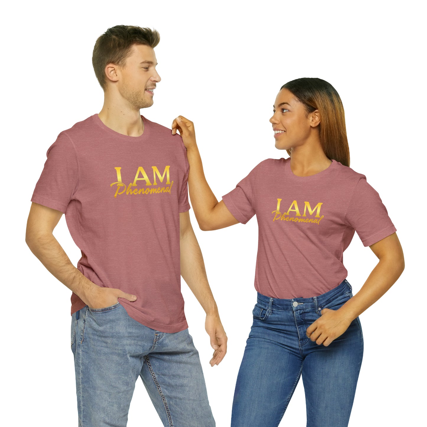 I Am Phenomenal -  Gold Logo- Unisex Jersey Short Sleeve Tee