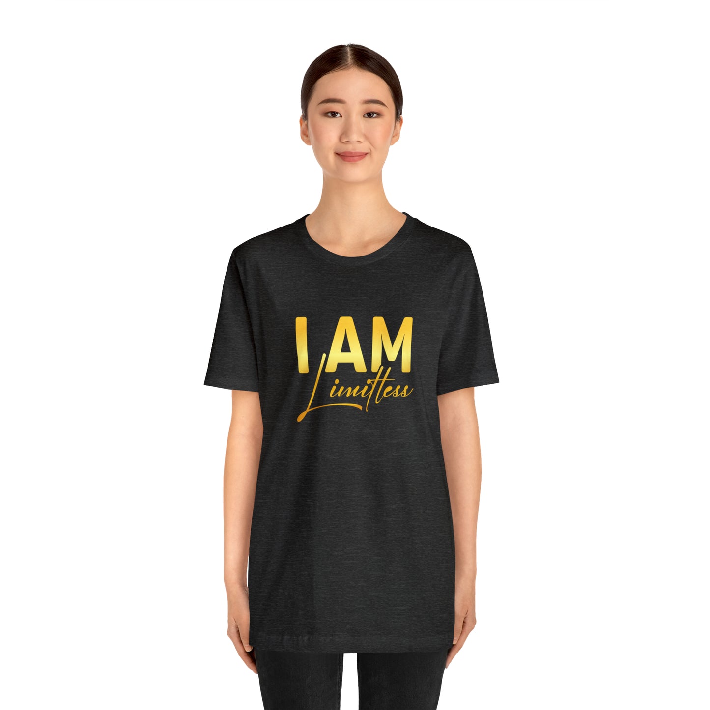 I Am Limitless -  Gold Logo- Unisex Jersey Short Sleeve Tee