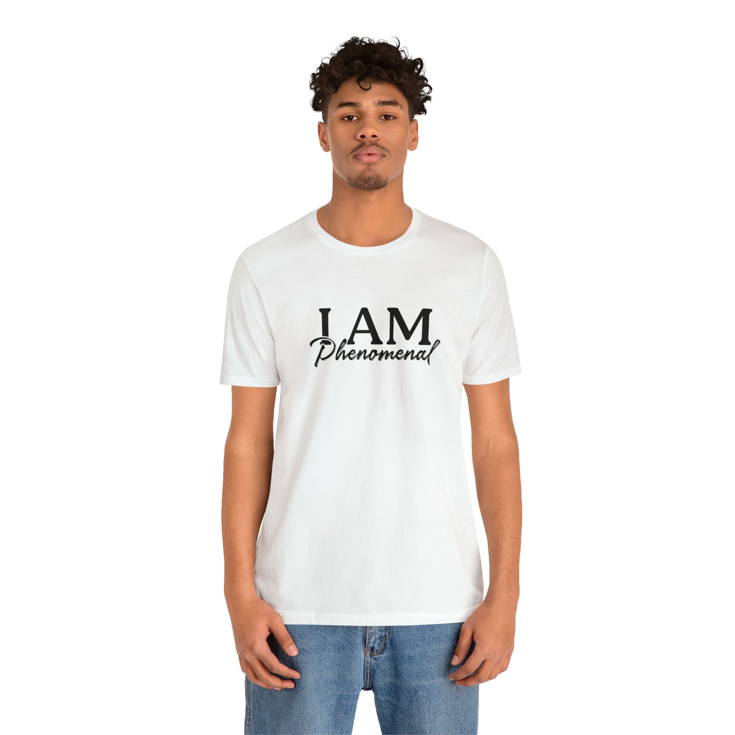 I Am Phenomenal - Black Logo - Unisex Jersey Short Sleeve Tee