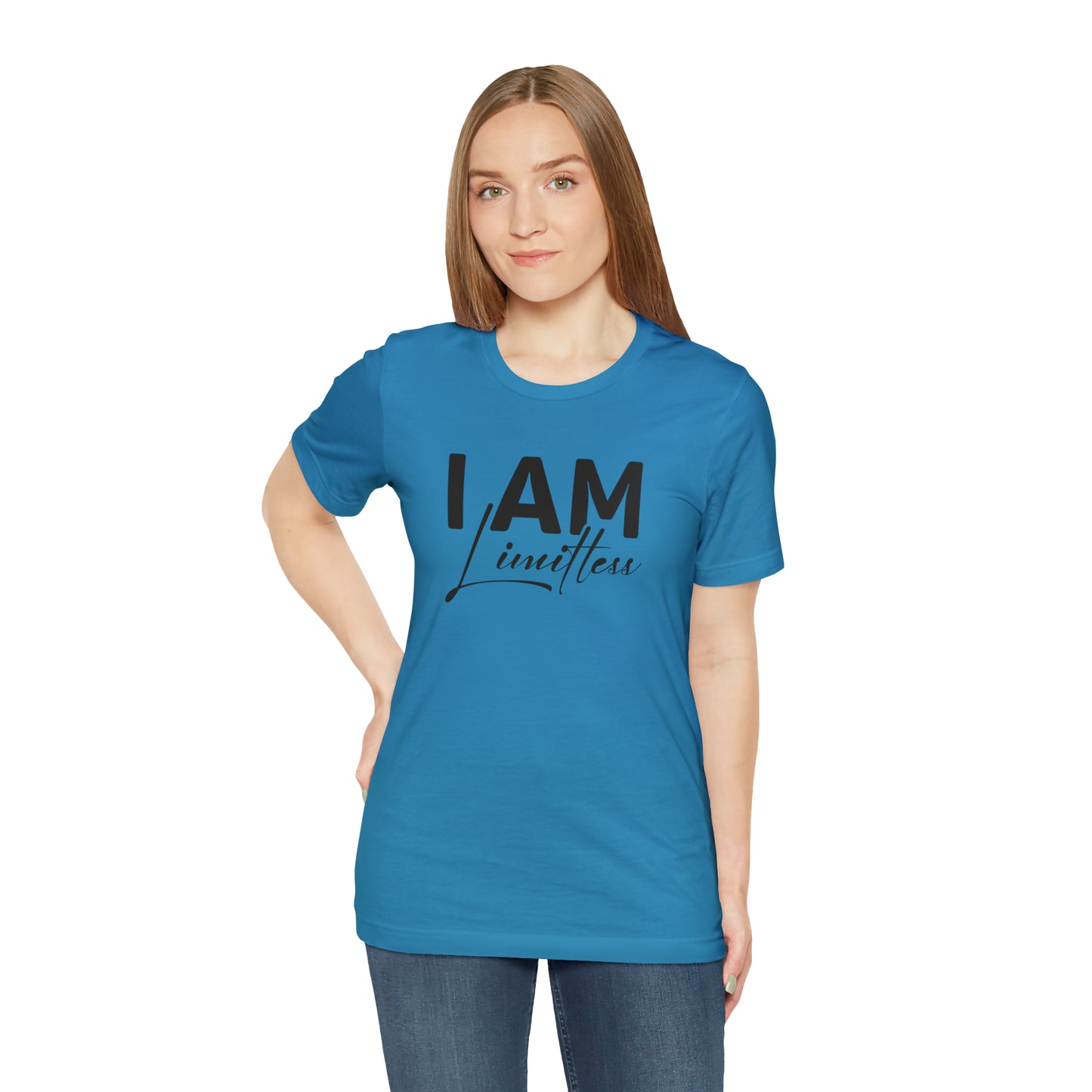 I Am Limitless - Black Logo- Unisex Jersey Short Sleeve Tee