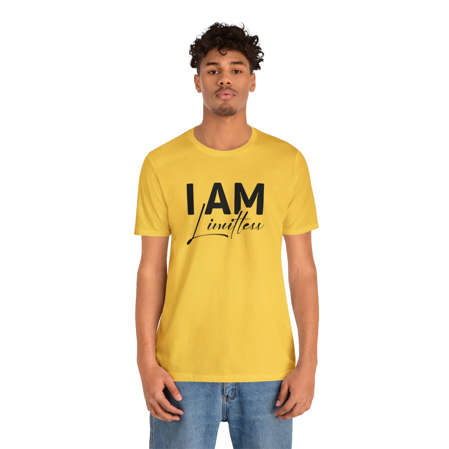 I Am Limitless - Black Logo- Unisex Jersey Short Sleeve Tee