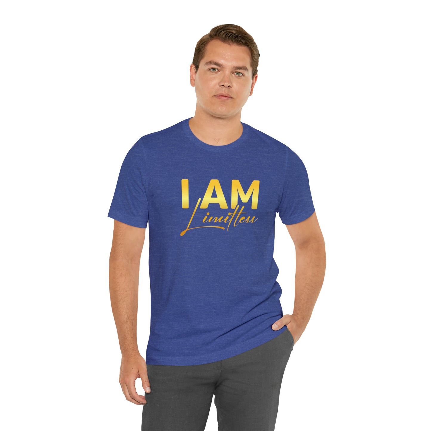 I Am Limitless -  Gold Logo- Unisex Jersey Short Sleeve Tee