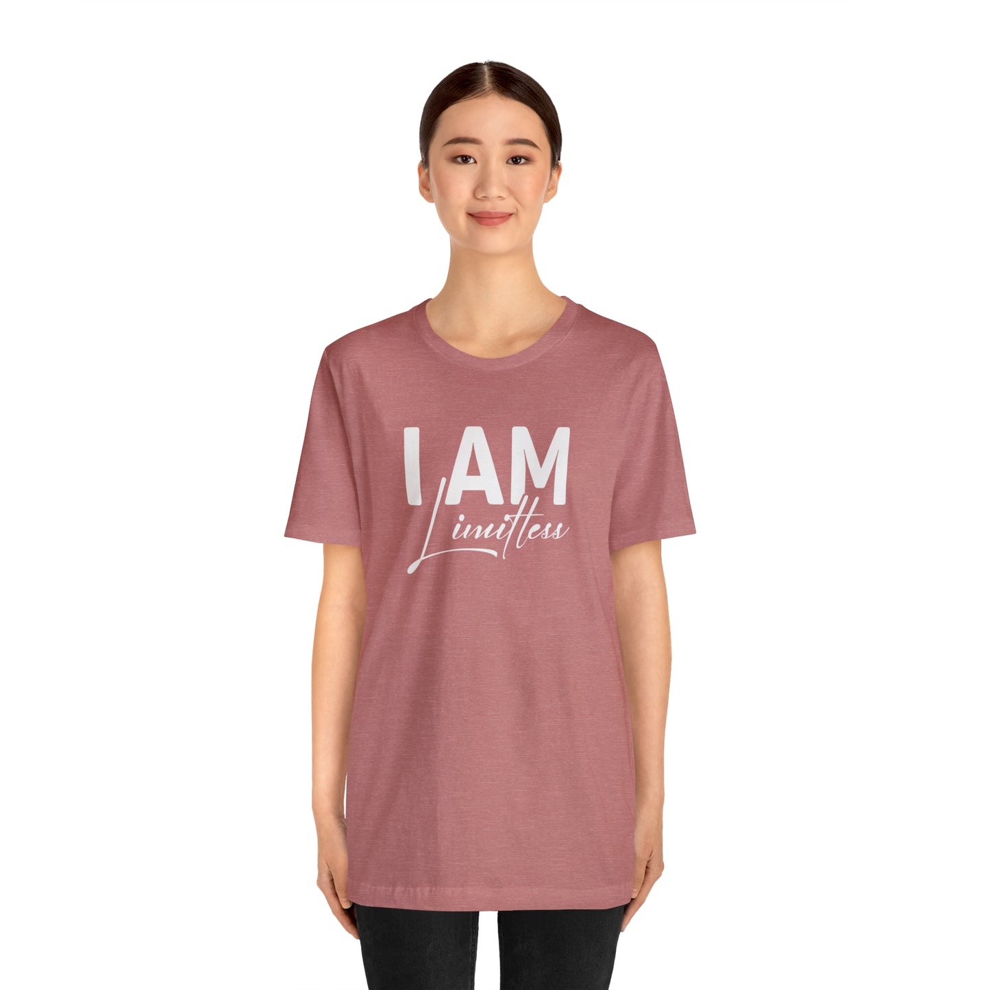 I Am Limitless - White Logo - Unisex Jersey Short Sleeve Tee