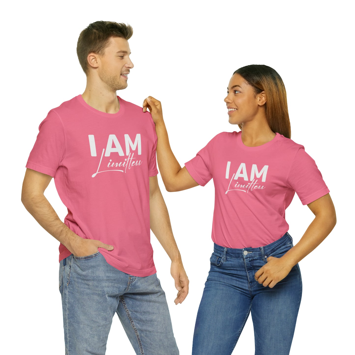 I Am Limitless - White Logo - Unisex Jersey Short Sleeve Tee