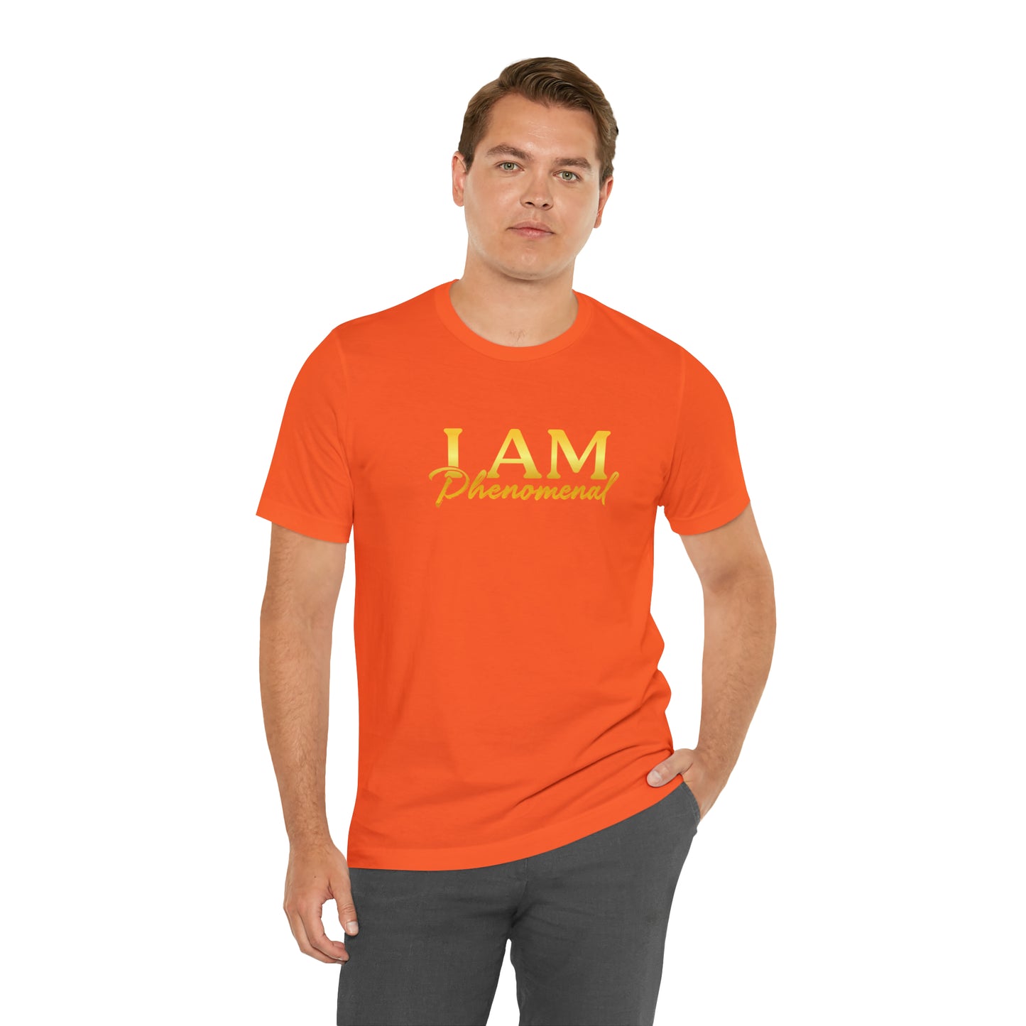 I Am Phenomenal -  Gold Logo- Unisex Jersey Short Sleeve Tee