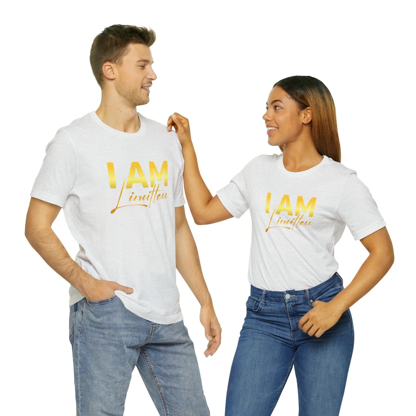 I Am Limitless -  Gold Logo- Unisex Jersey Short Sleeve Tee