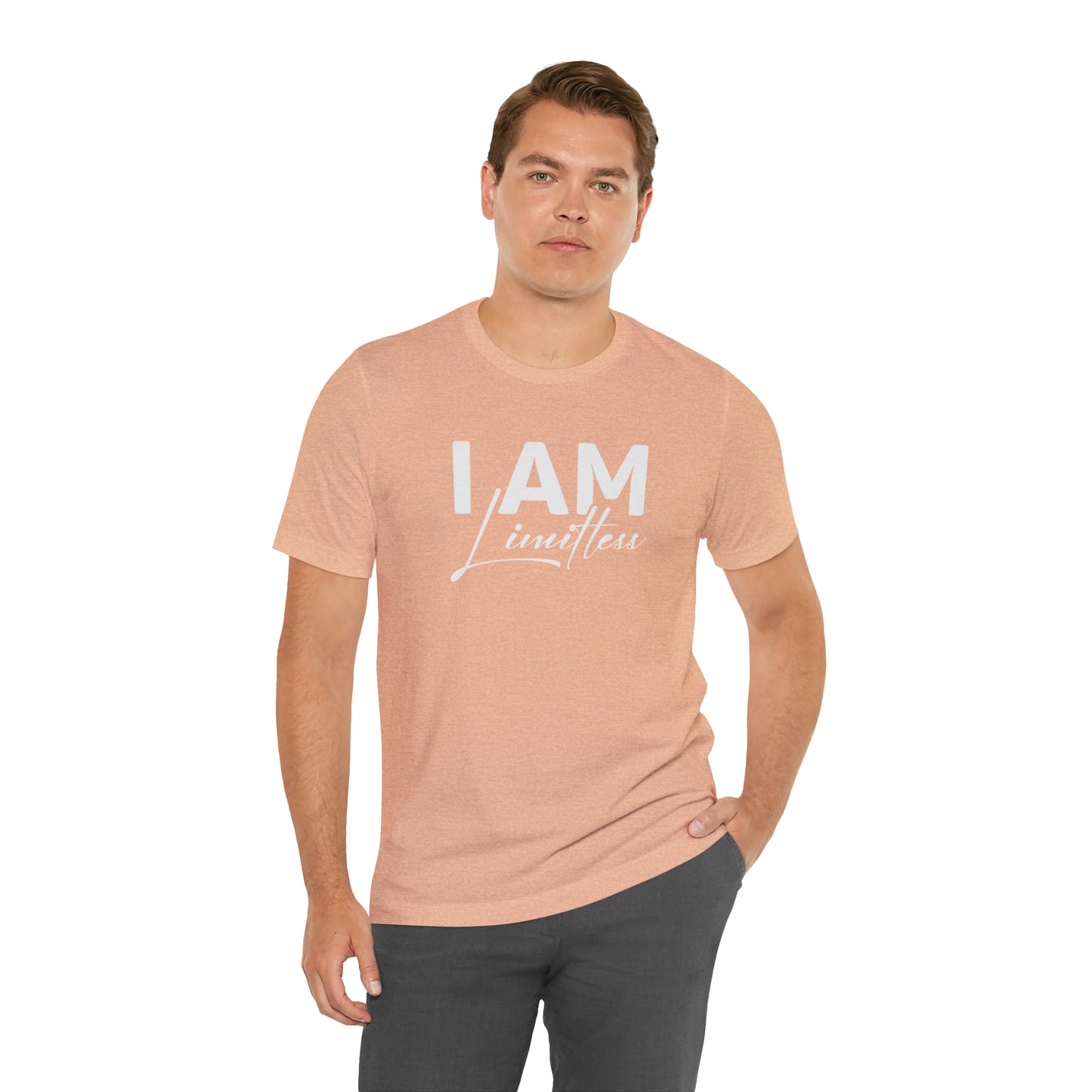 I Am Limitless - White Logo - Unisex Jersey Short Sleeve Tee