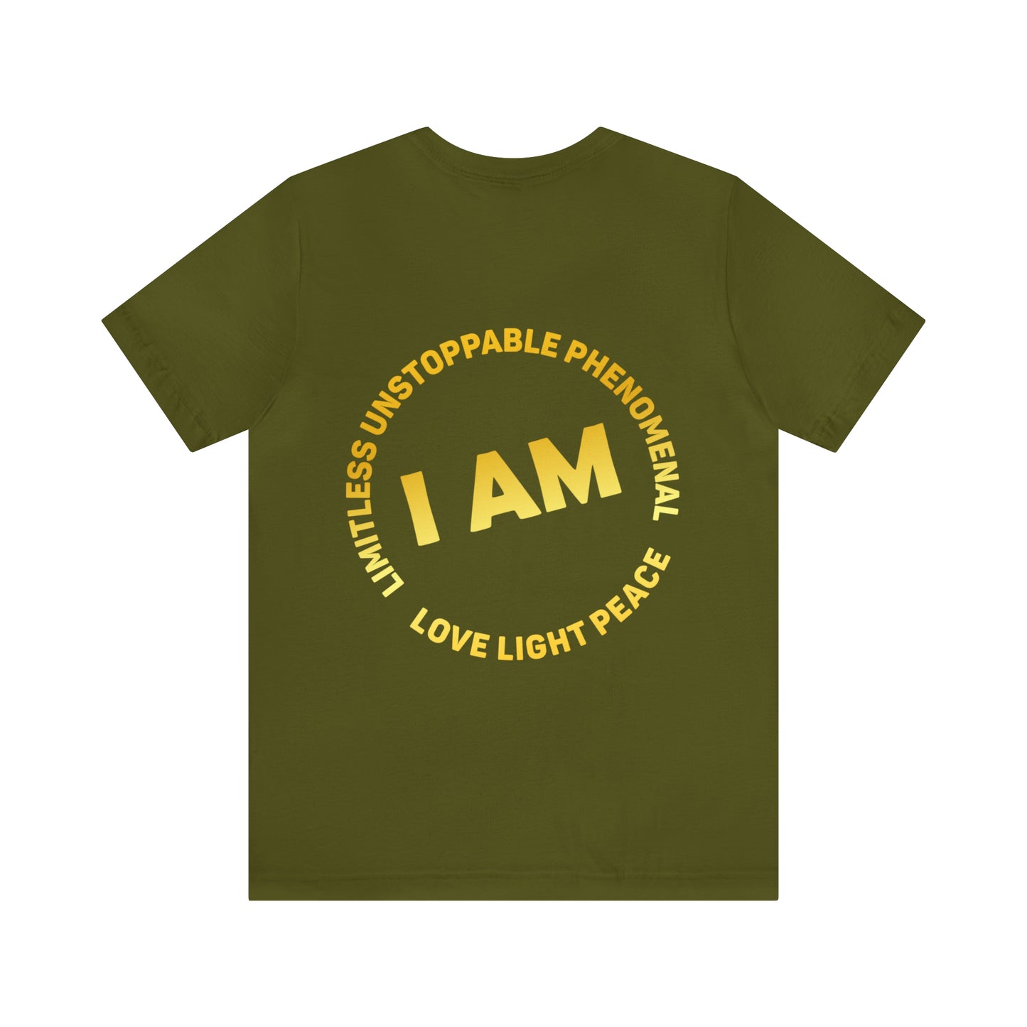 Empowered - Back Design Gold- Unisex Jersey Short Sleeve Tee