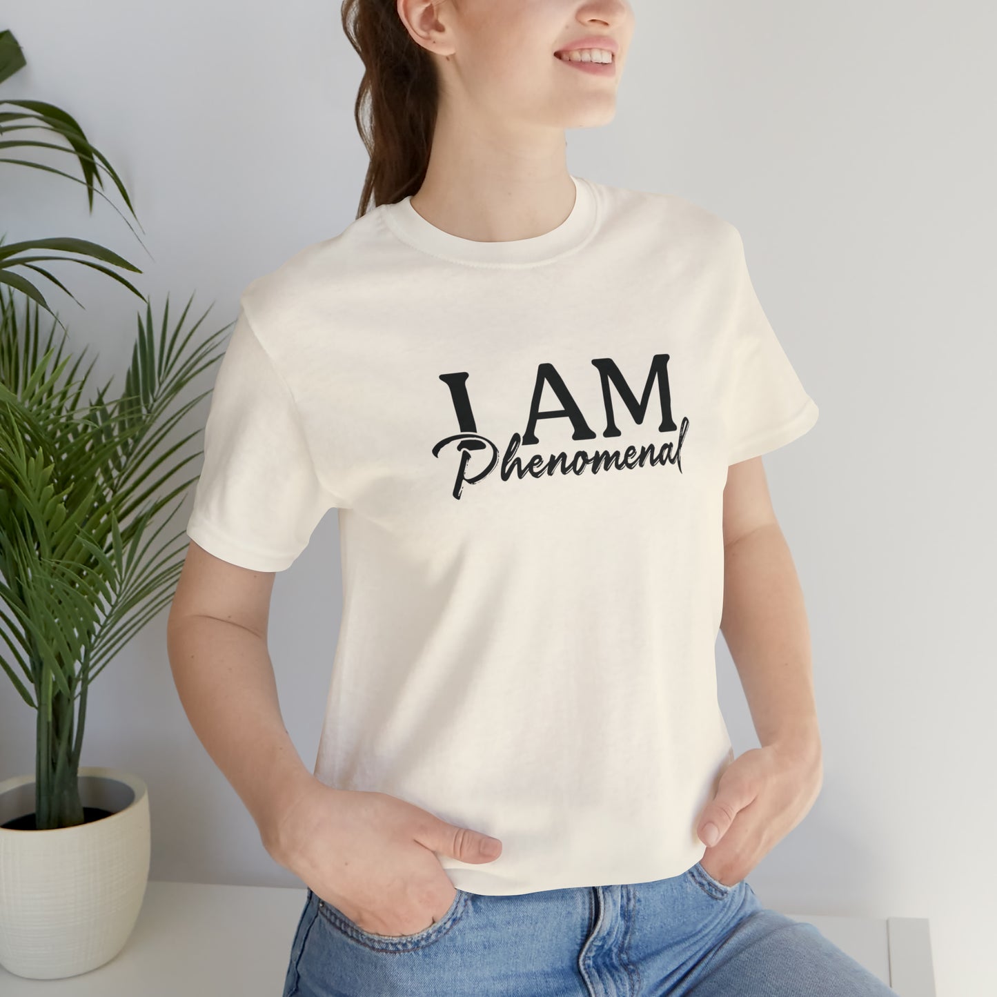 I Am Phenomenal - Black Logo - Unisex Jersey Short Sleeve Tee