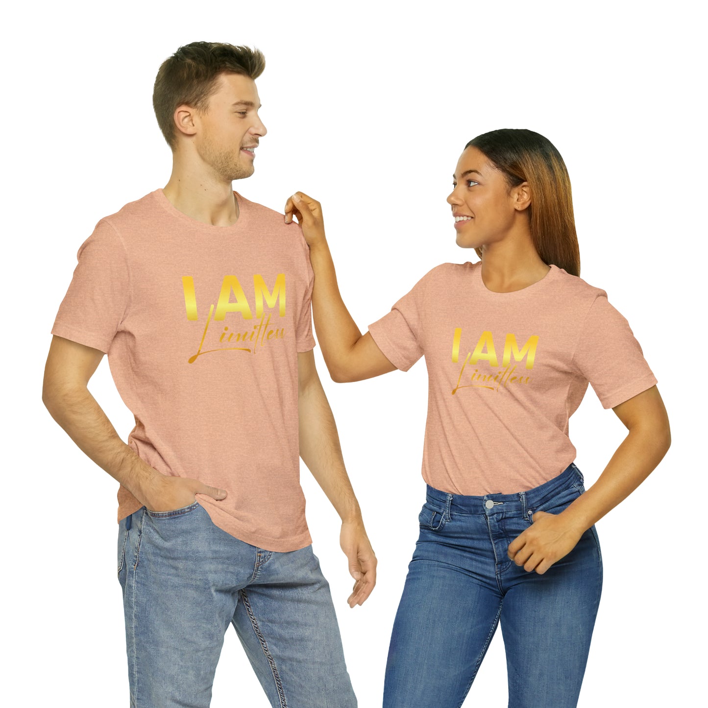 I Am Limitless -  Gold Logo- Unisex Jersey Short Sleeve Tee