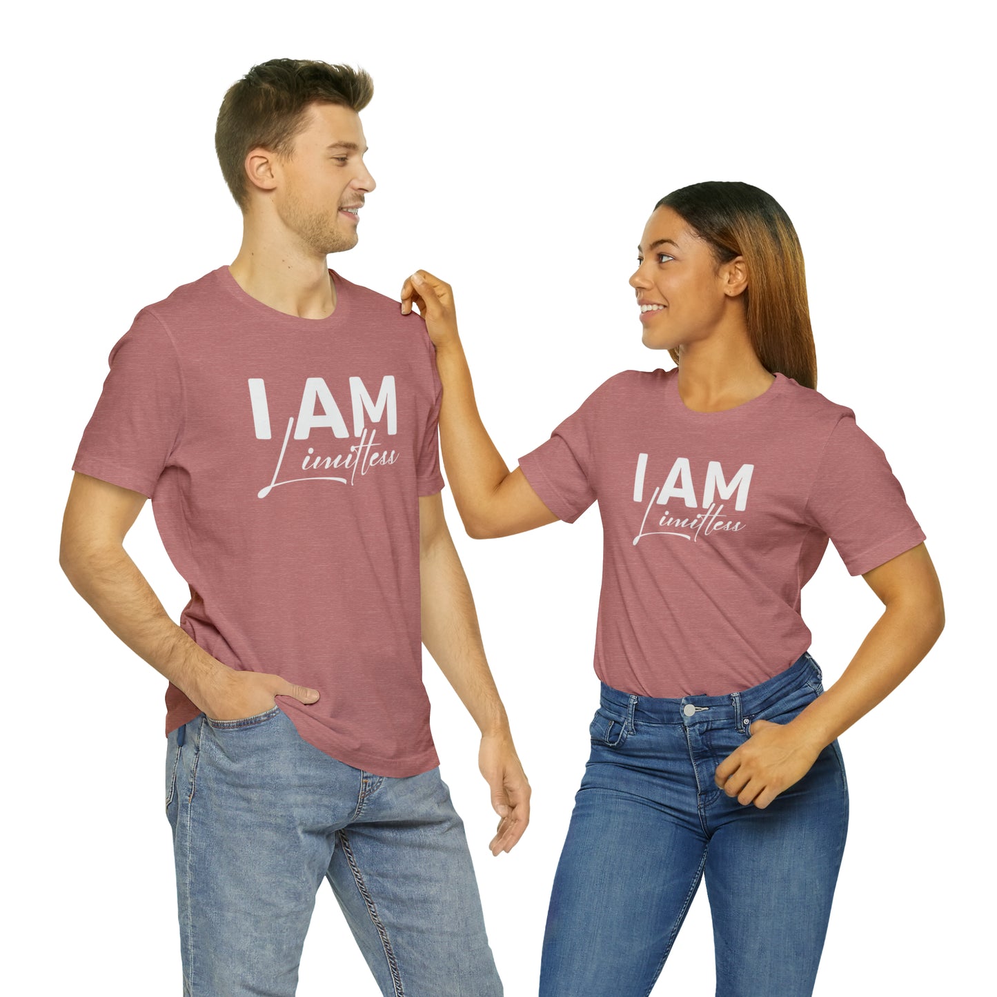 I Am Limitless - White Logo - Unisex Jersey Short Sleeve Tee