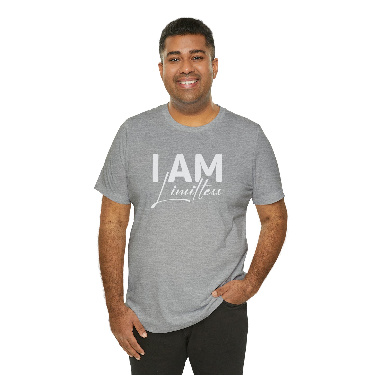 I Am Limitless - White Logo - Unisex Jersey Short Sleeve Tee