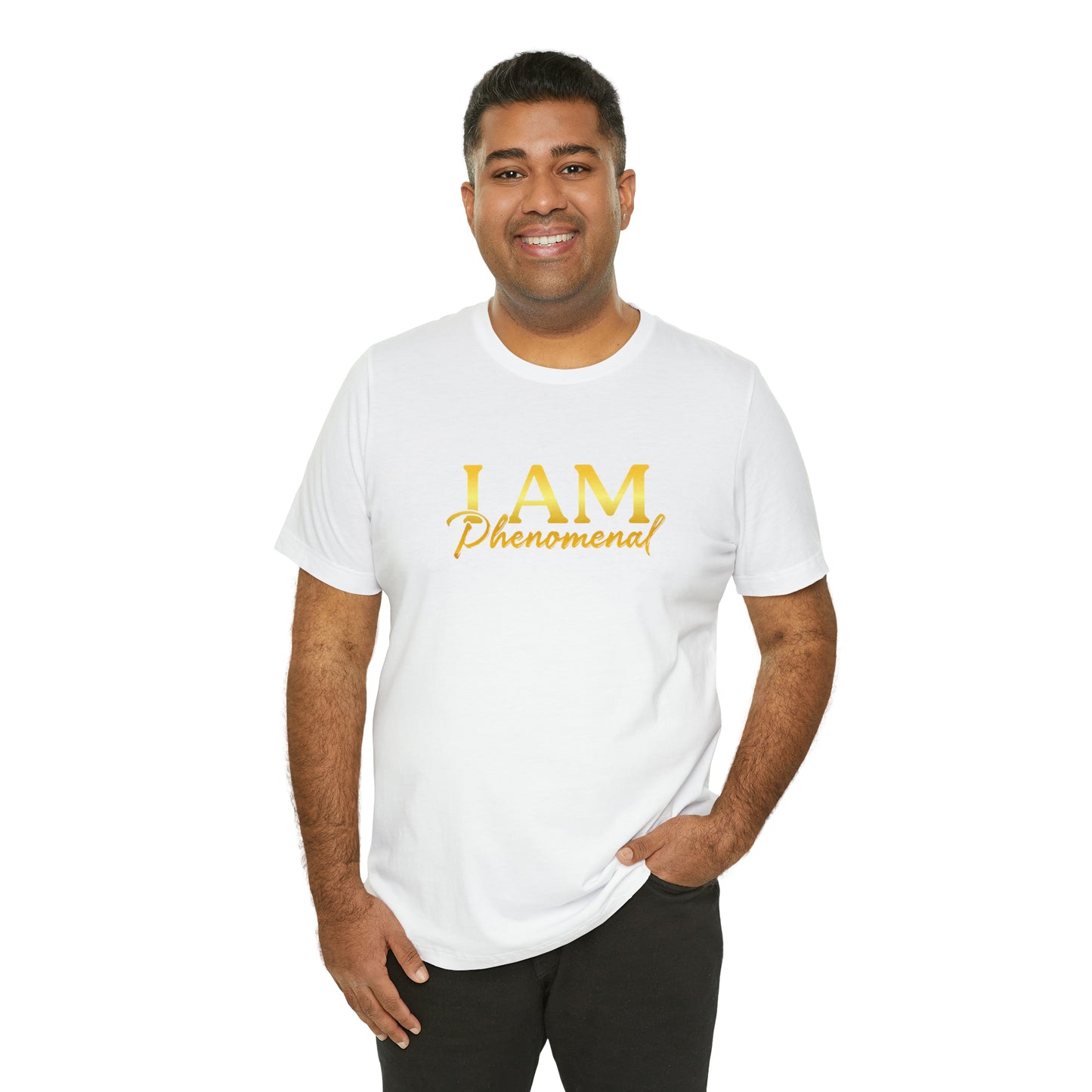 I Am Phenomenal -  Gold Logo- Unisex Jersey Short Sleeve Tee