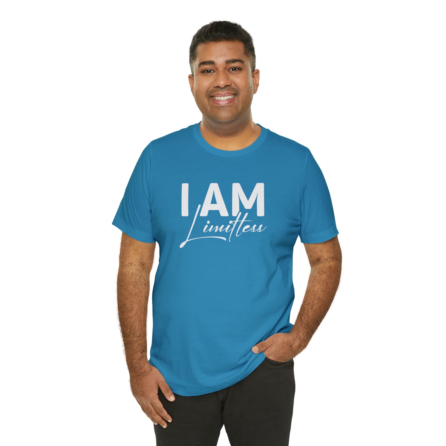 I Am Limitless - White Logo - Unisex Jersey Short Sleeve Tee