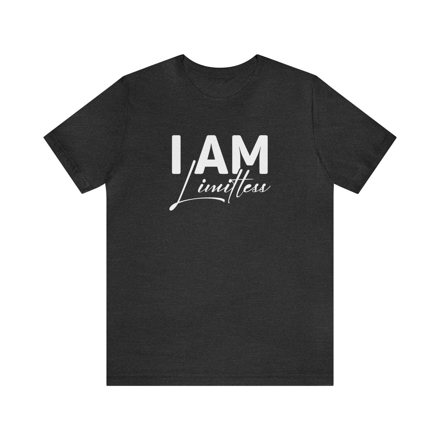 I Am Limitless - White Logo - Unisex Jersey Short Sleeve Tee