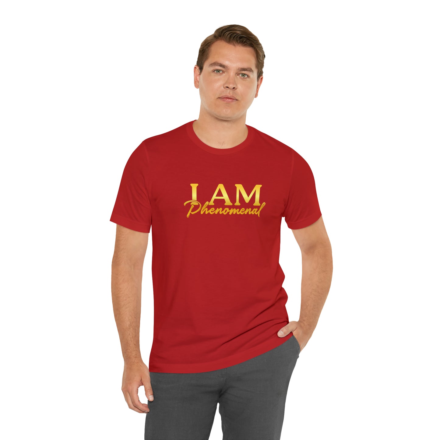 I Am Phenomenal -  Gold Logo- Unisex Jersey Short Sleeve Tee