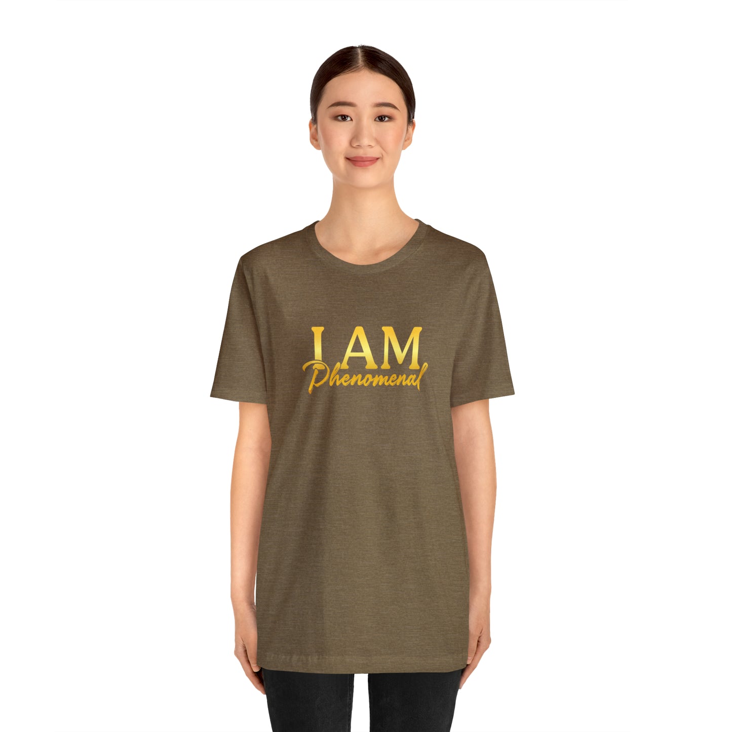 I Am Phenomenal -  Gold Logo- Unisex Jersey Short Sleeve Tee