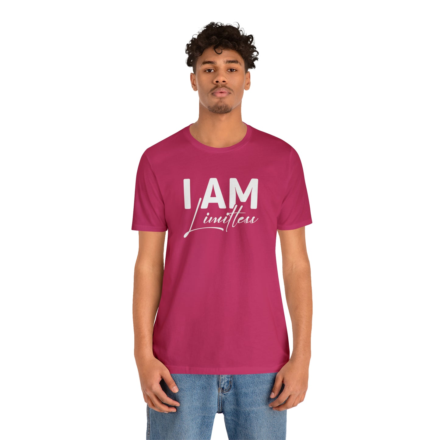 I Am Limitless - White Logo - Unisex Jersey Short Sleeve Tee