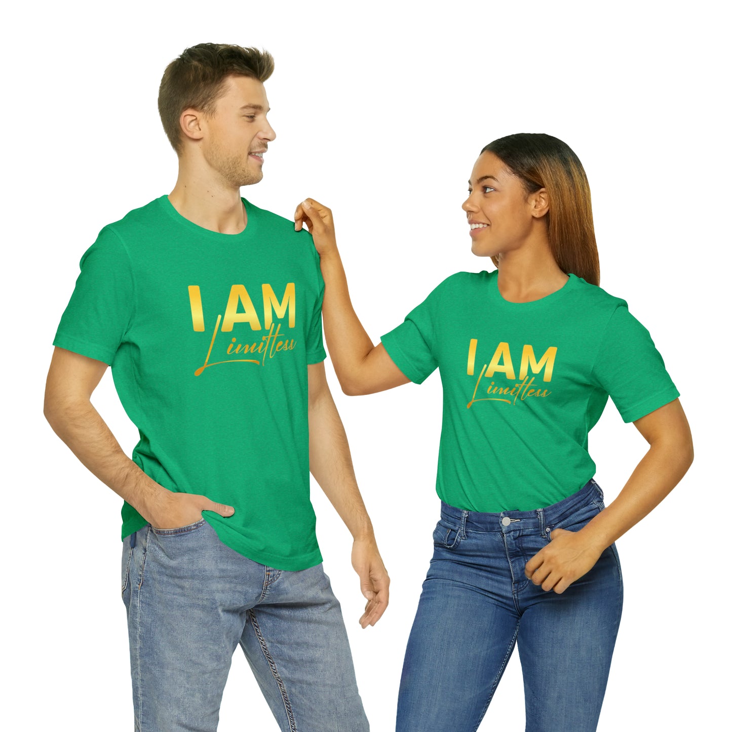 I Am Limitless -  Gold Logo- Unisex Jersey Short Sleeve Tee