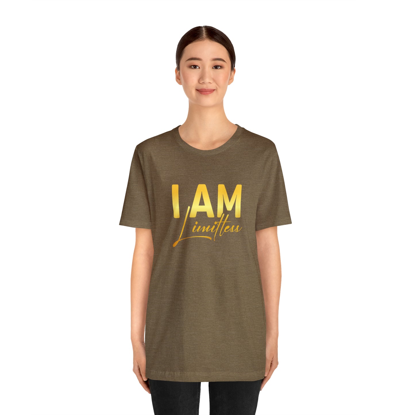 I Am Limitless -  Gold Logo- Unisex Jersey Short Sleeve Tee