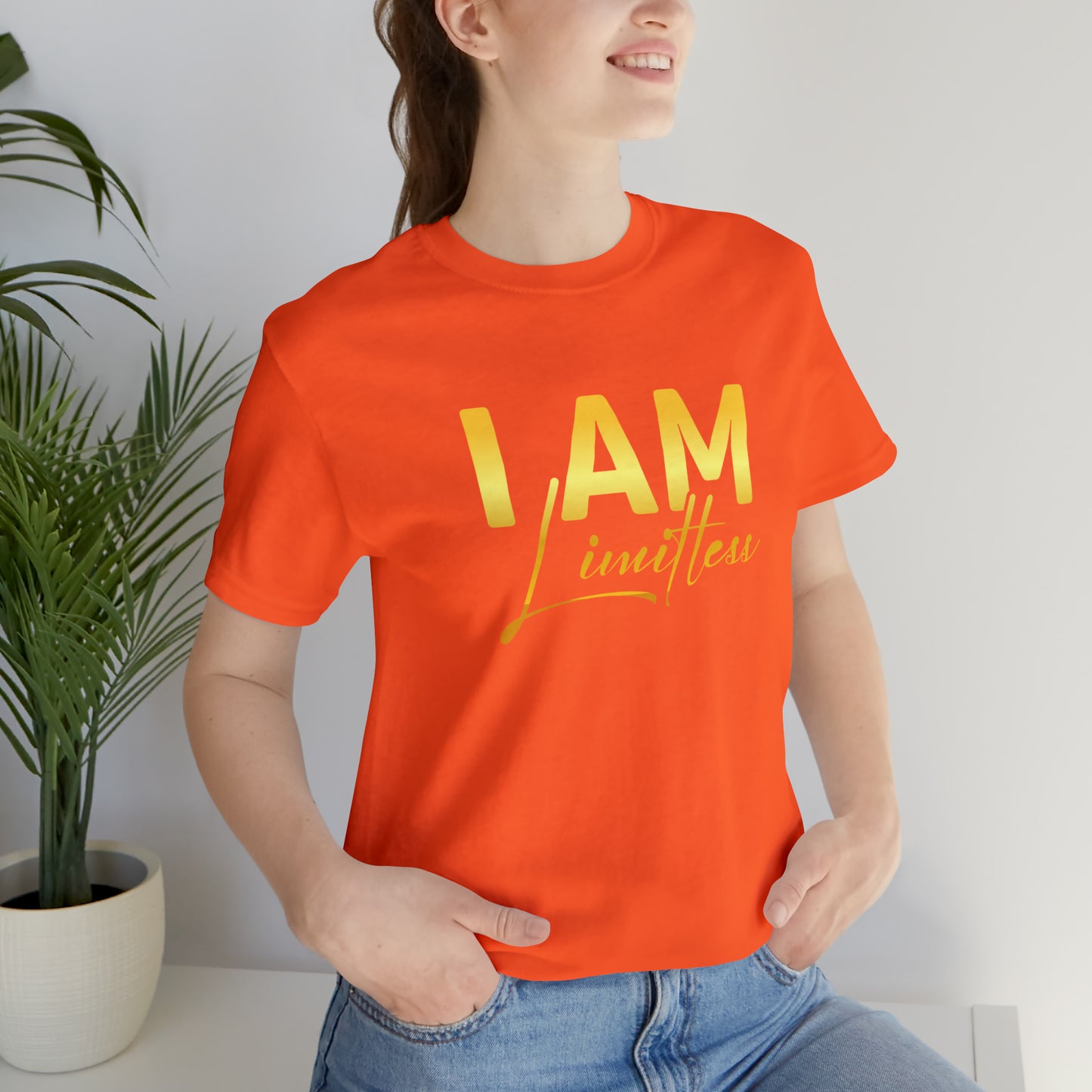 I Am Limitless -  Gold Logo- Unisex Jersey Short Sleeve Tee