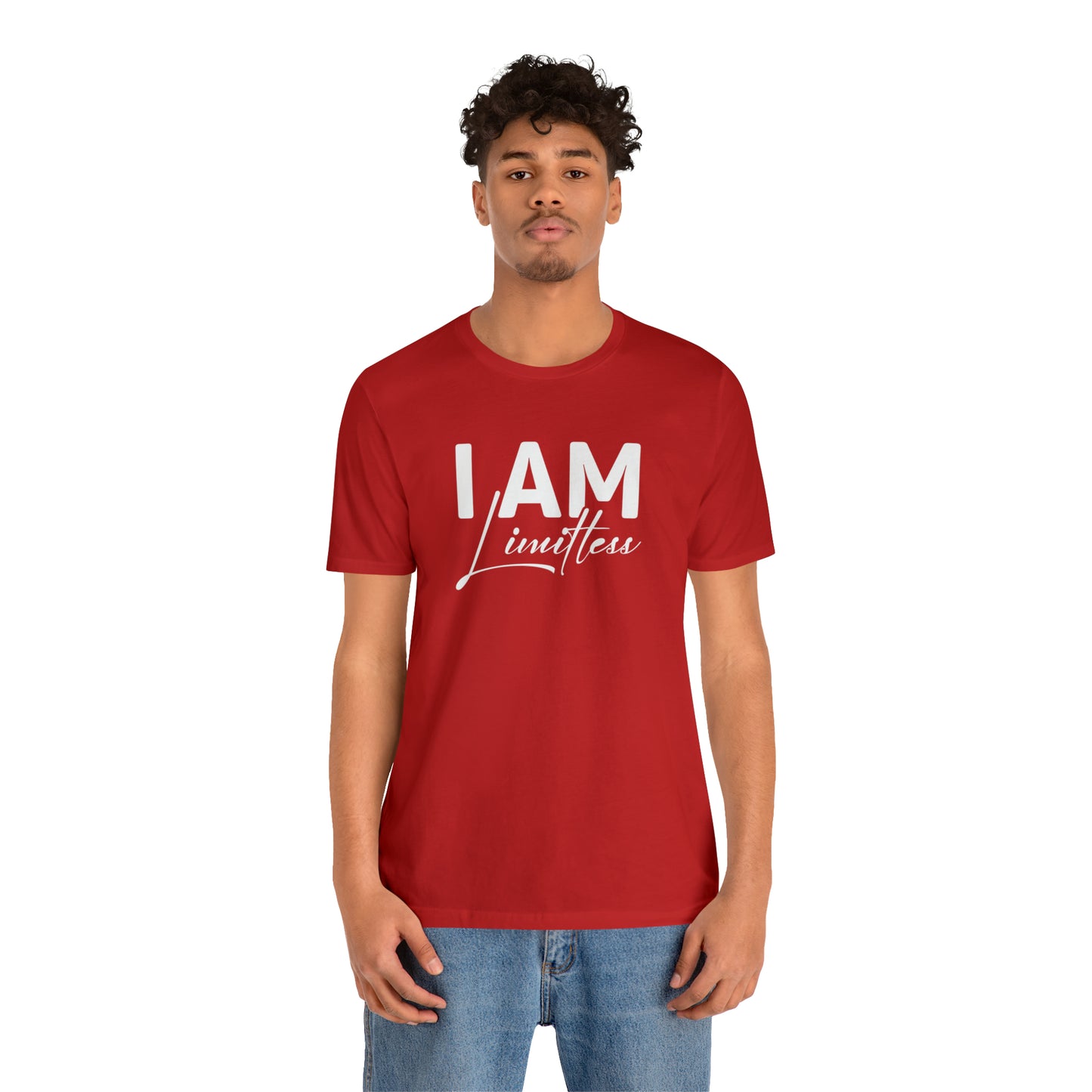 I Am Limitless - White Logo - Unisex Jersey Short Sleeve Tee