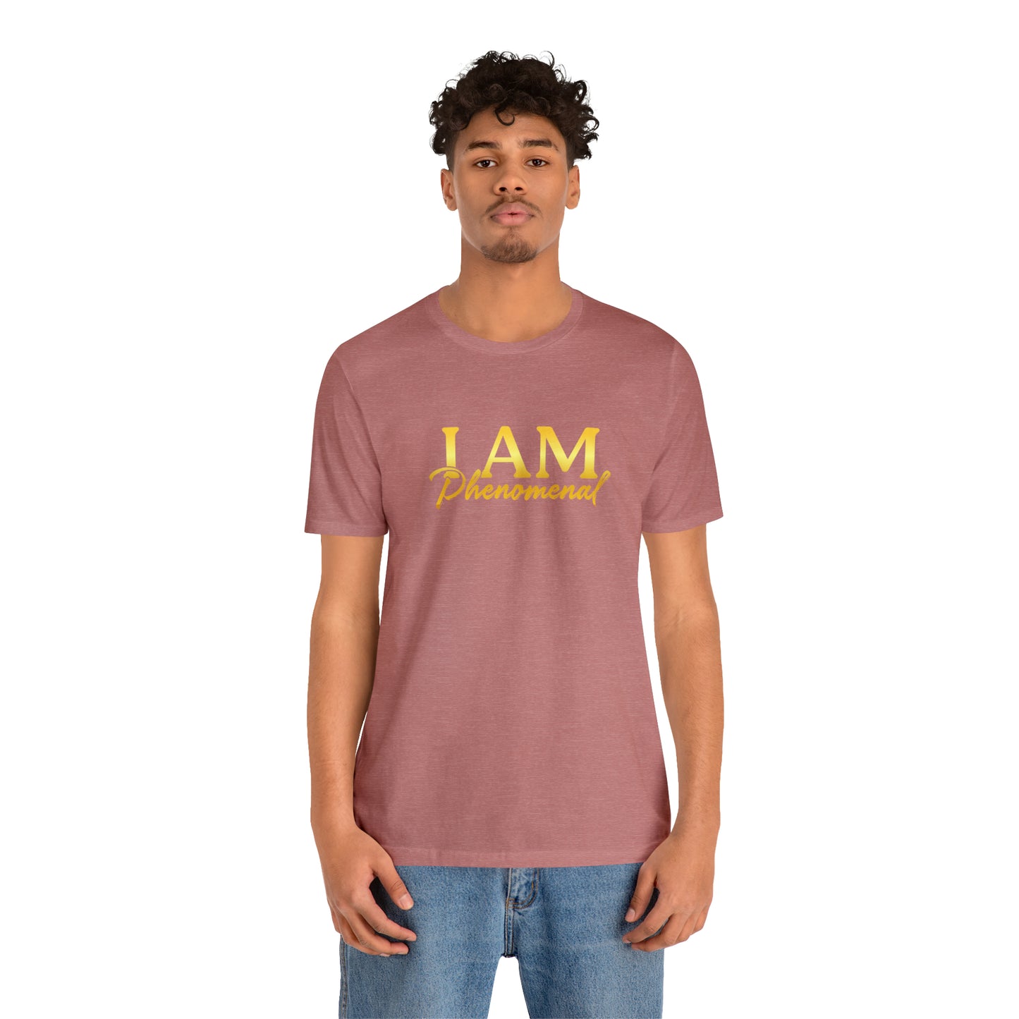 I Am Phenomenal -  Gold Logo- Unisex Jersey Short Sleeve Tee