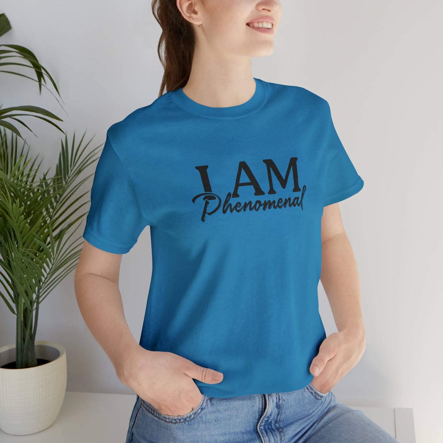 I Am Phenomenal - Black Logo - Unisex Jersey Short Sleeve Tee