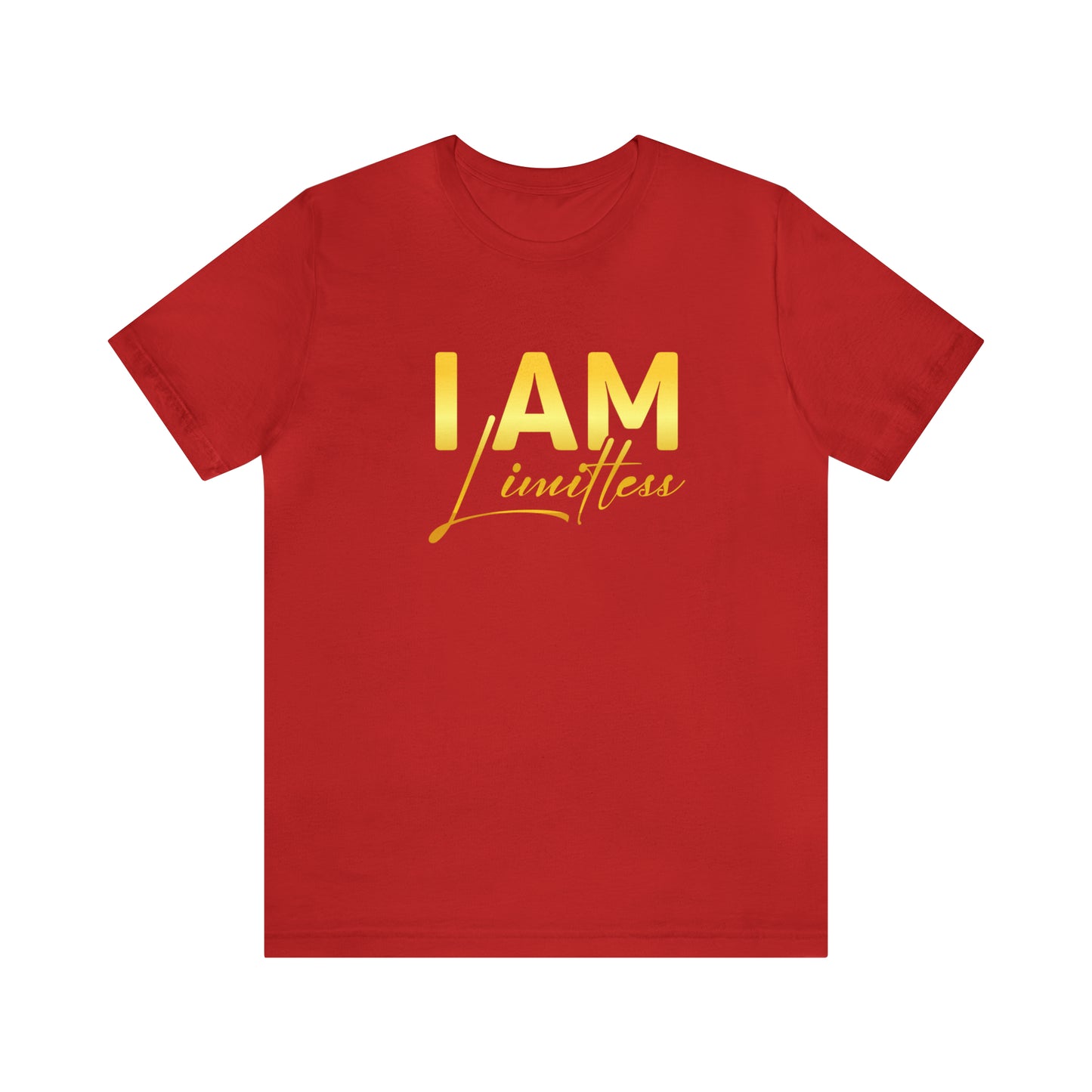 I Am Limitless -  Gold Logo- Unisex Jersey Short Sleeve Tee