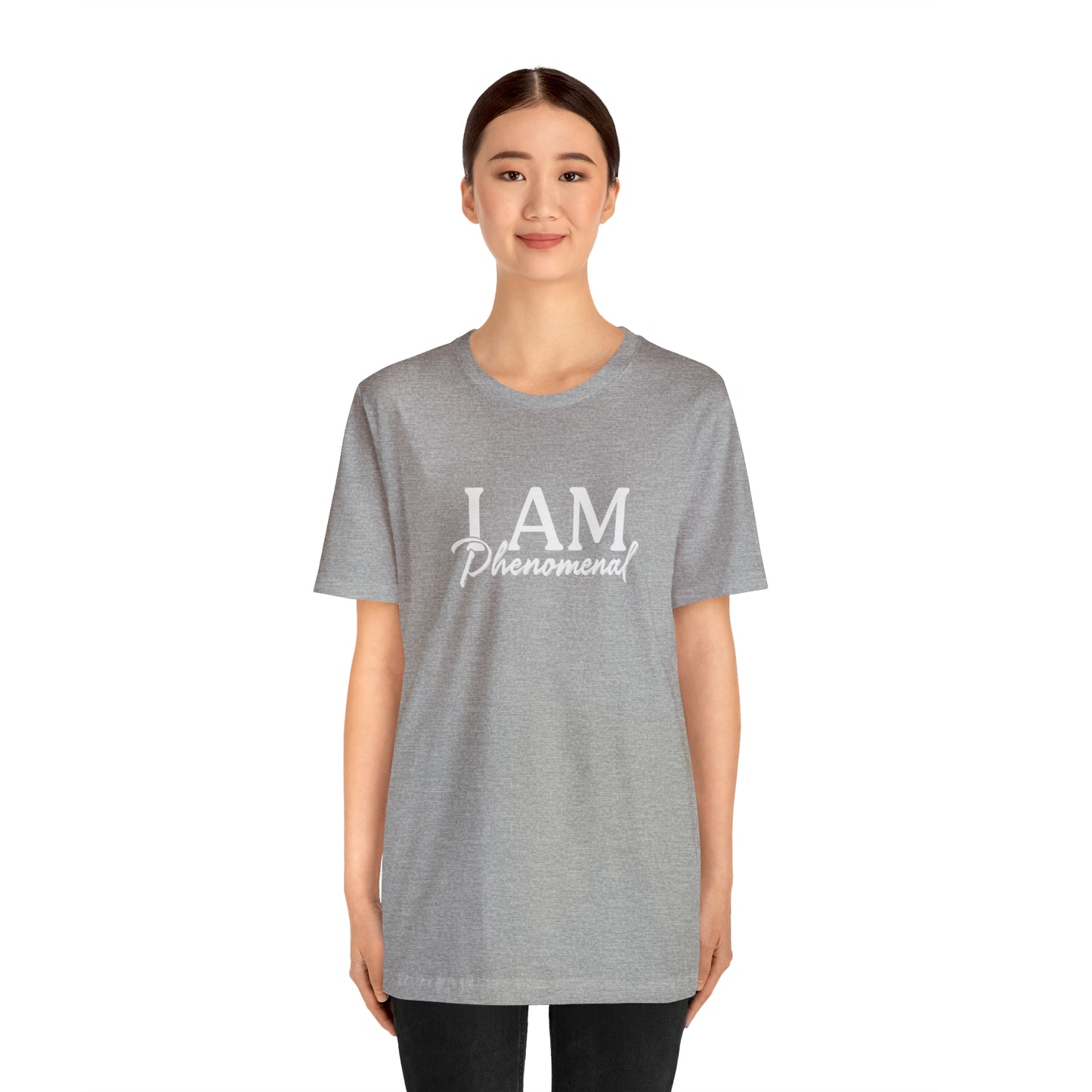 I Am Phenomenal - White Logo - Unisex Jersey Short Sleeve Tee