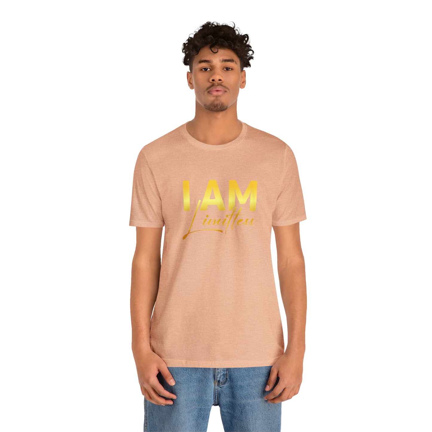 I Am Limitless -  Gold Logo- Unisex Jersey Short Sleeve Tee