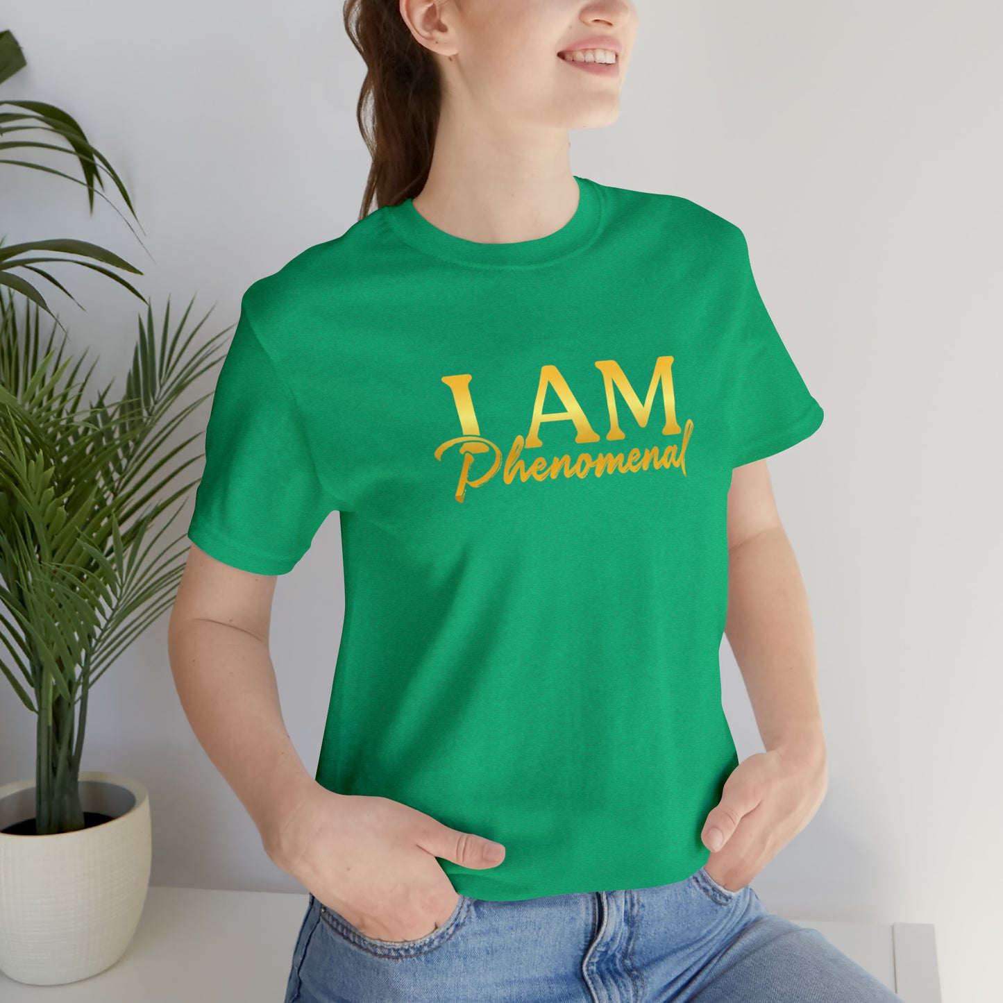 I Am Phenomenal -  Gold Logo- Unisex Jersey Short Sleeve Tee