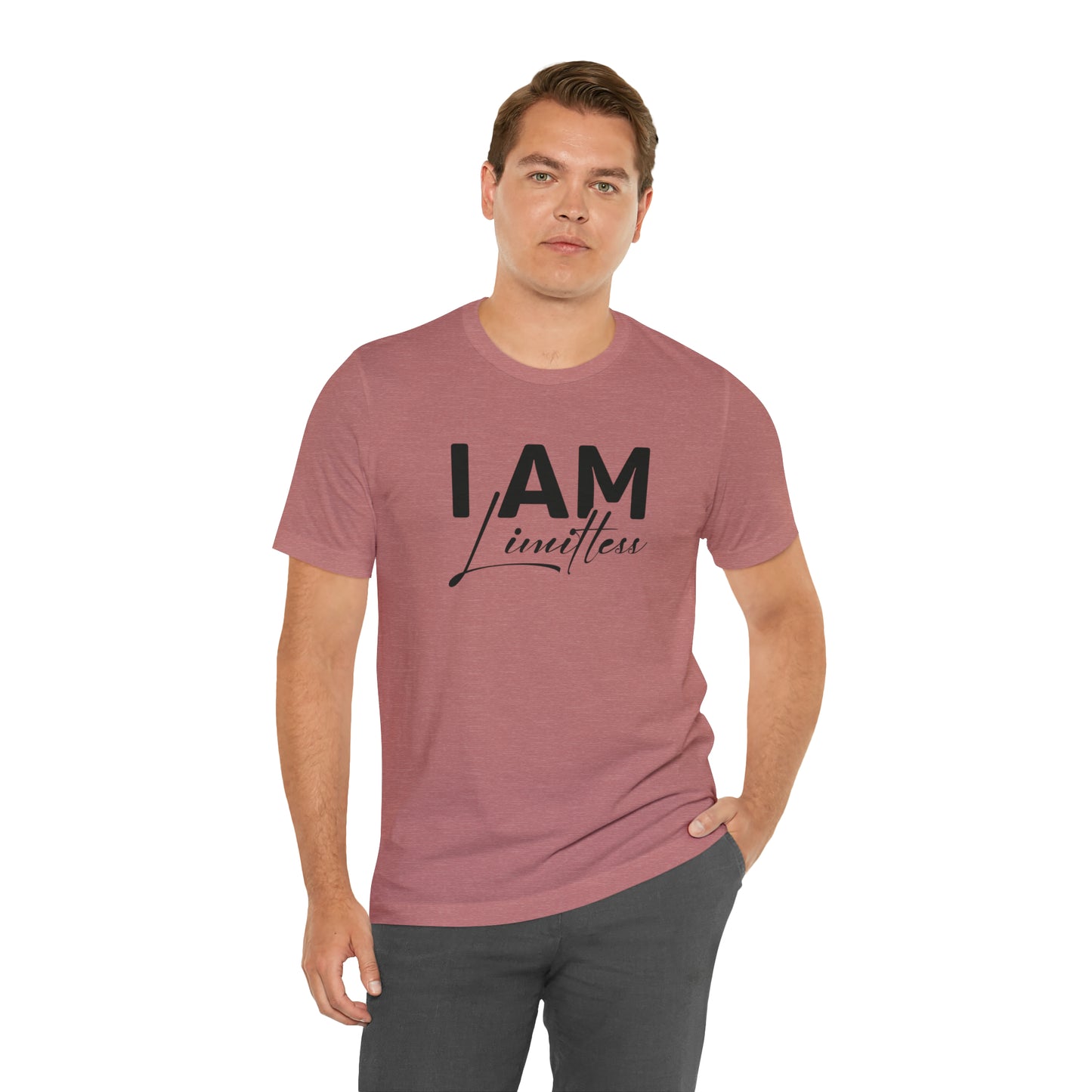 I Am Limitless - Black Logo- Unisex Jersey Short Sleeve Tee