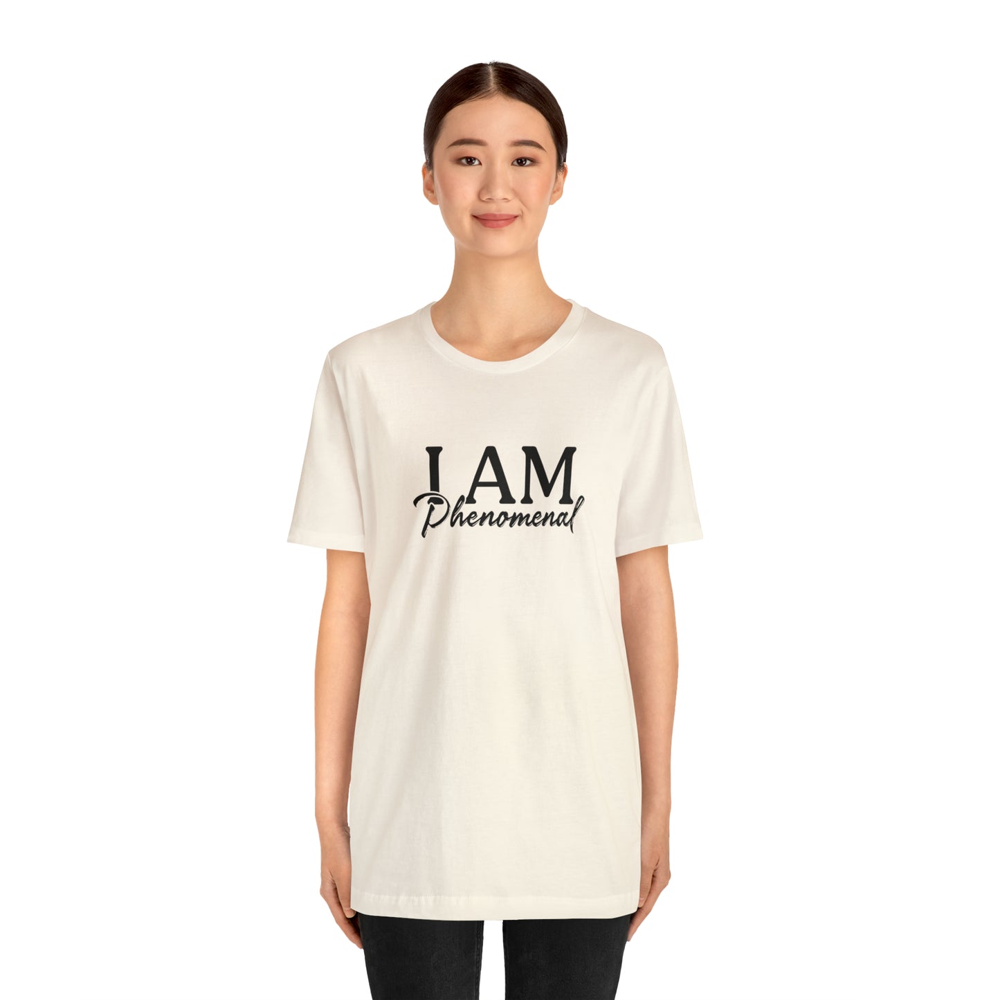 I Am Phenomenal - Black Logo - Unisex Jersey Short Sleeve Tee