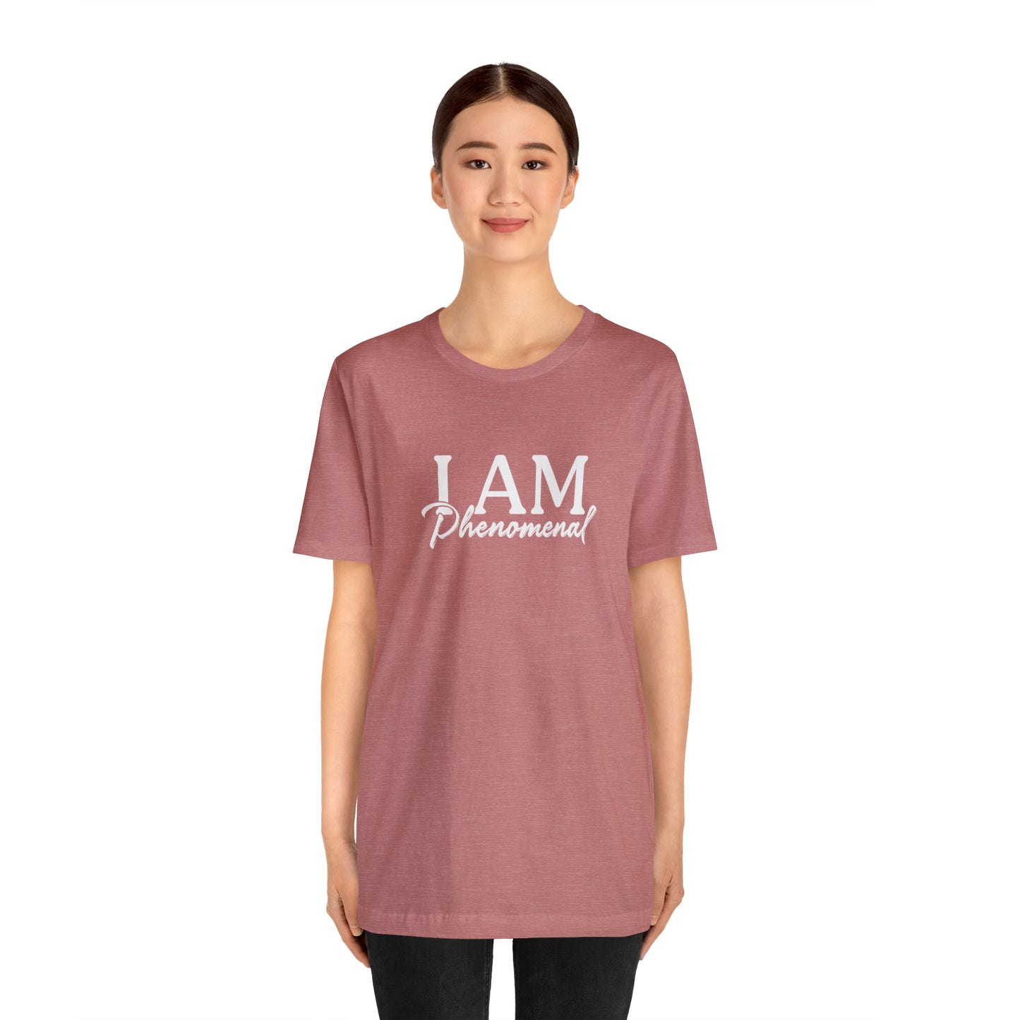 I Am Phenomenal - White Logo - Unisex Jersey Short Sleeve Tee