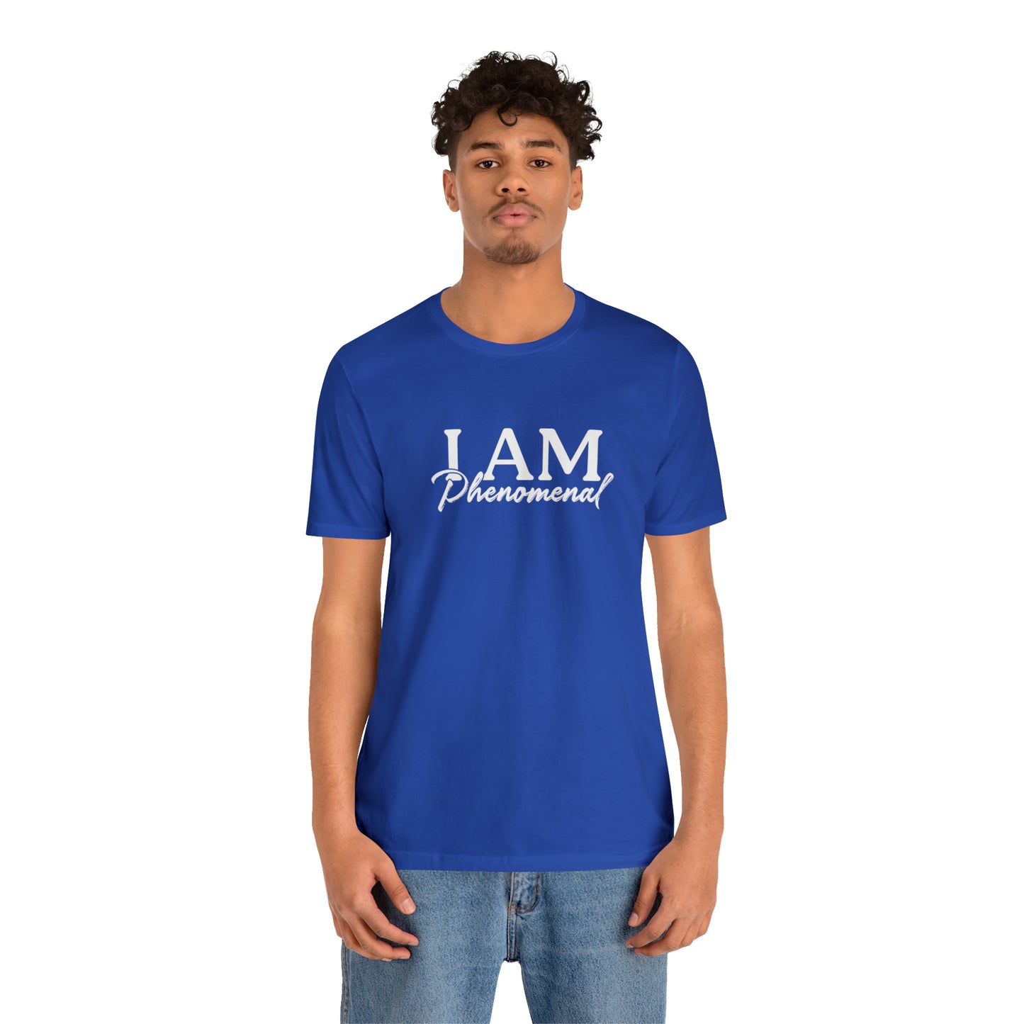 I Am Phenomenal - White Logo - Unisex Jersey Short Sleeve Tee