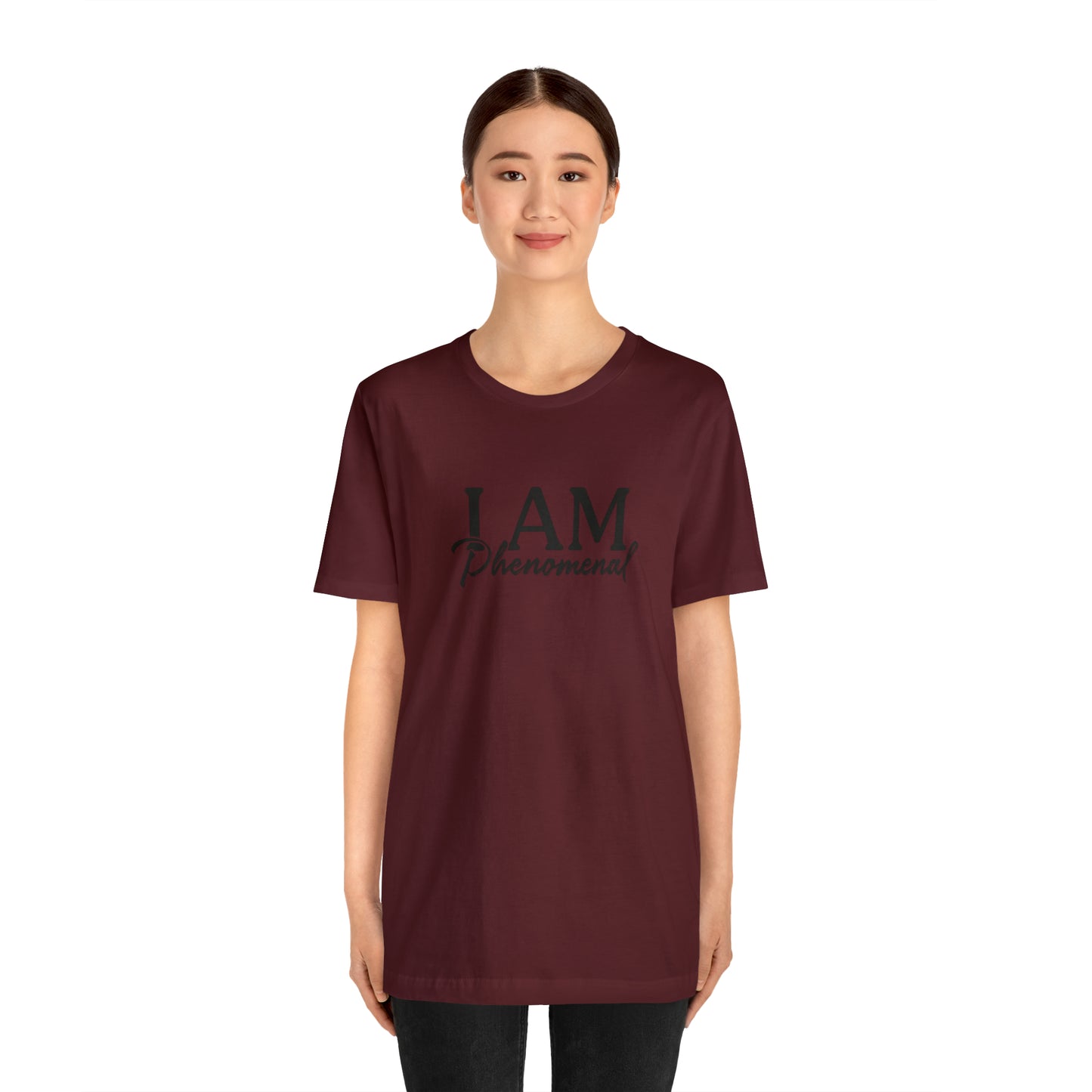 I Am Phenomenal - Black Logo - Unisex Jersey Short Sleeve Tee